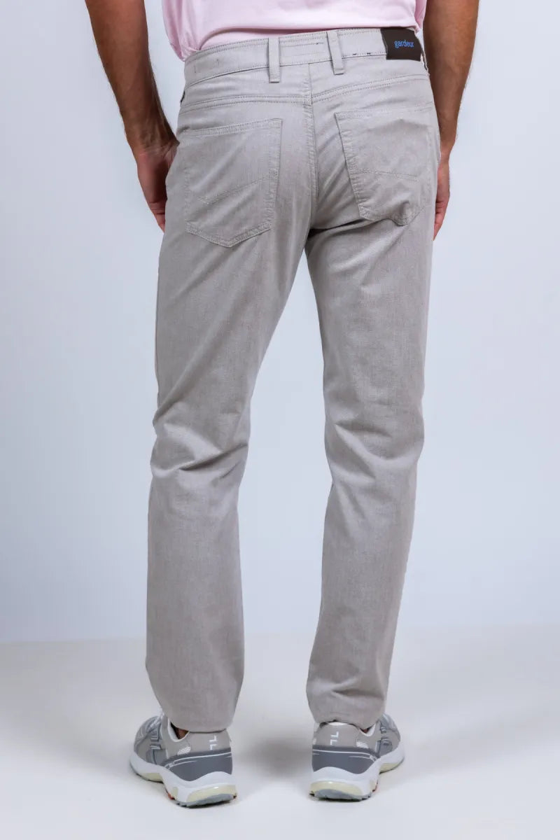 GARDEUR HEREN GARDEUR HEREN BILL-3-412471 Broek knoop- en ritssluiting - Lichtgrijs
