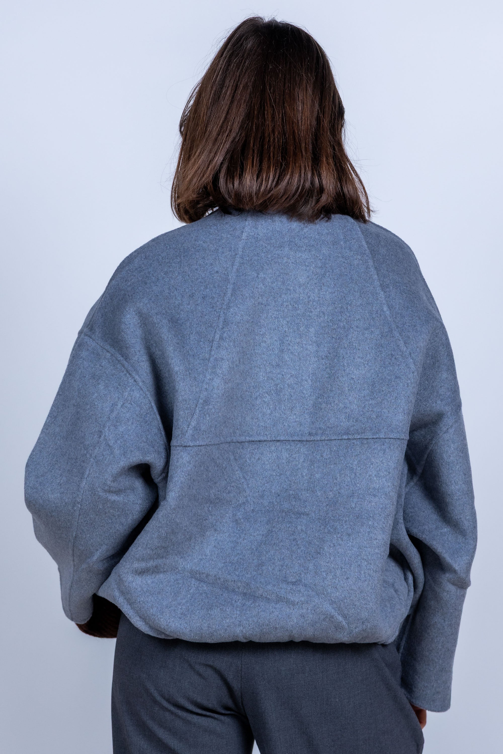 Jasje met knopen - Lichtgrijs