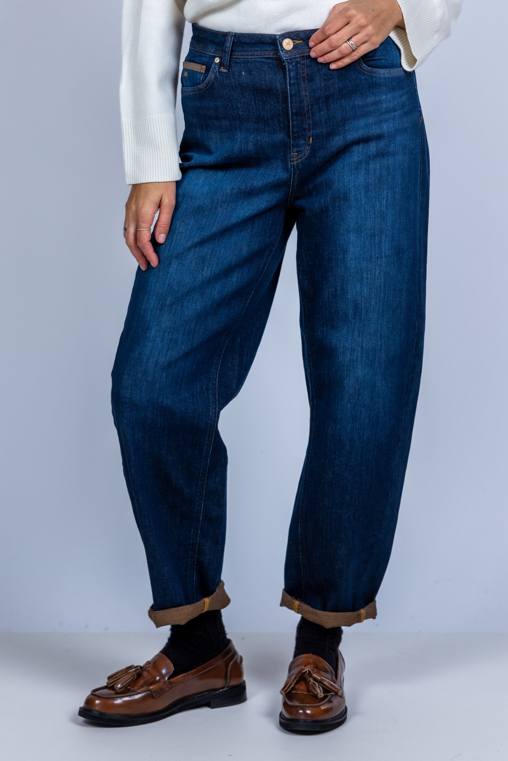 Jeans met omslag - Jeans