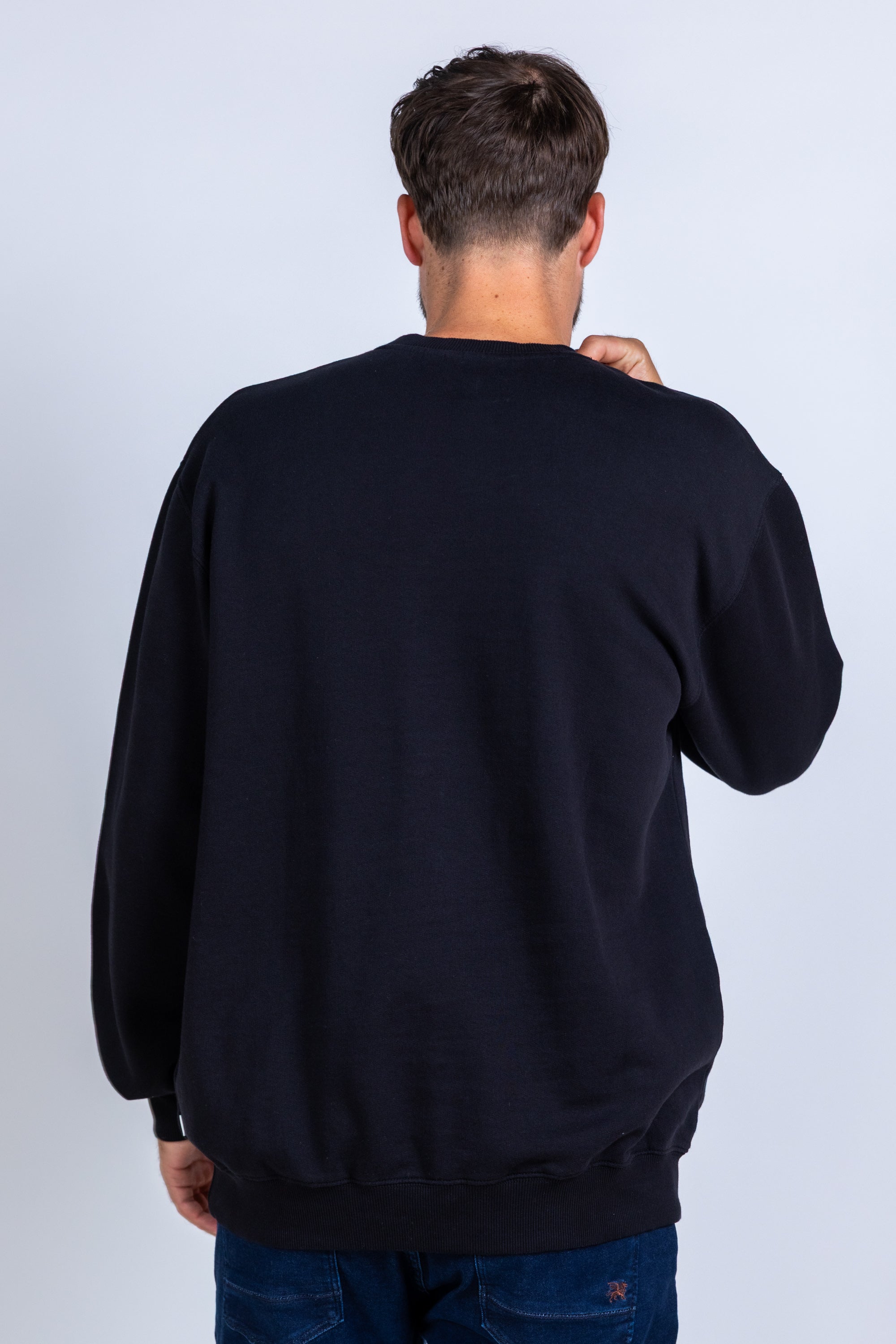 Sweater met ronde hals - Zwart