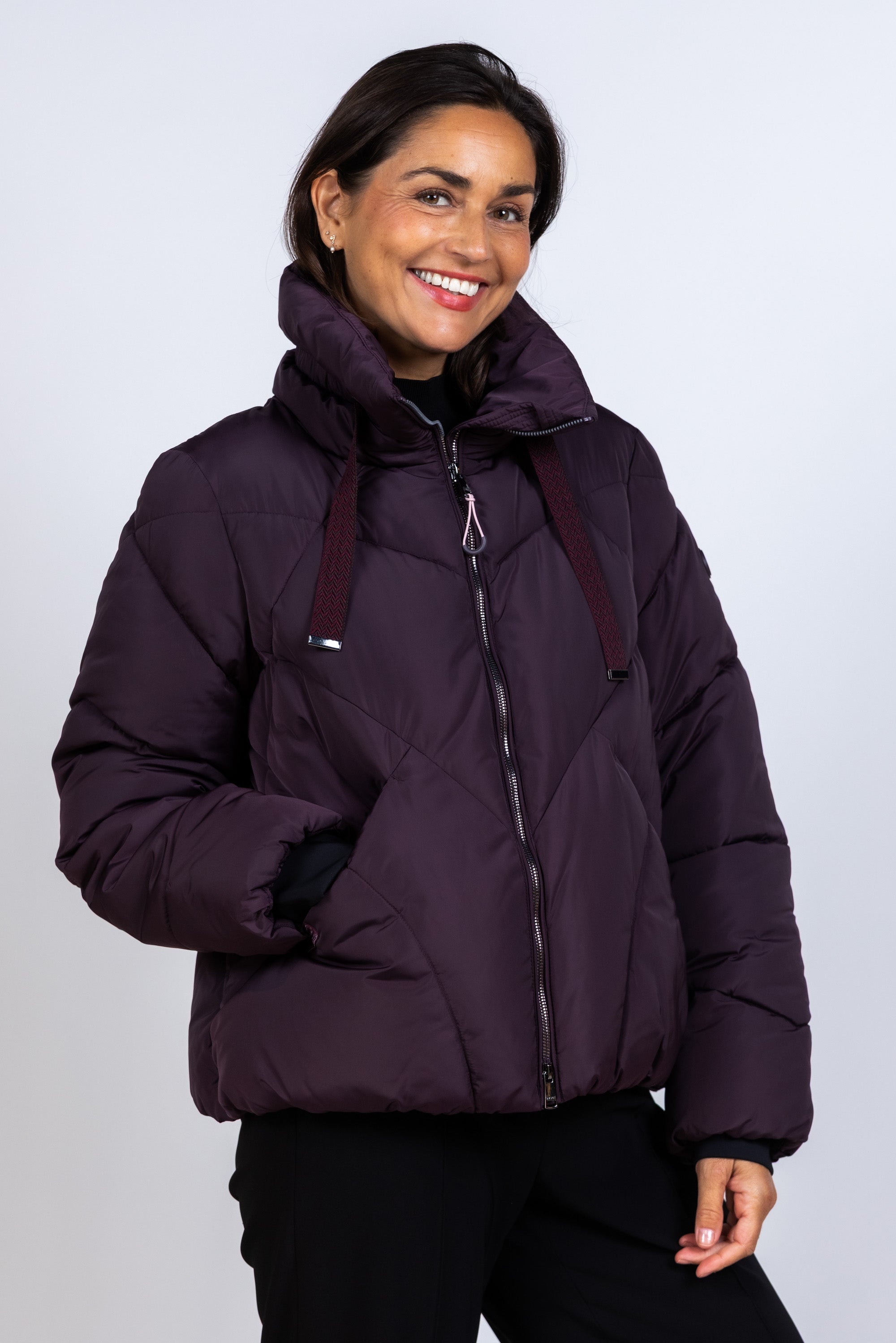Gewatteerd jack - Mauve/aubergine