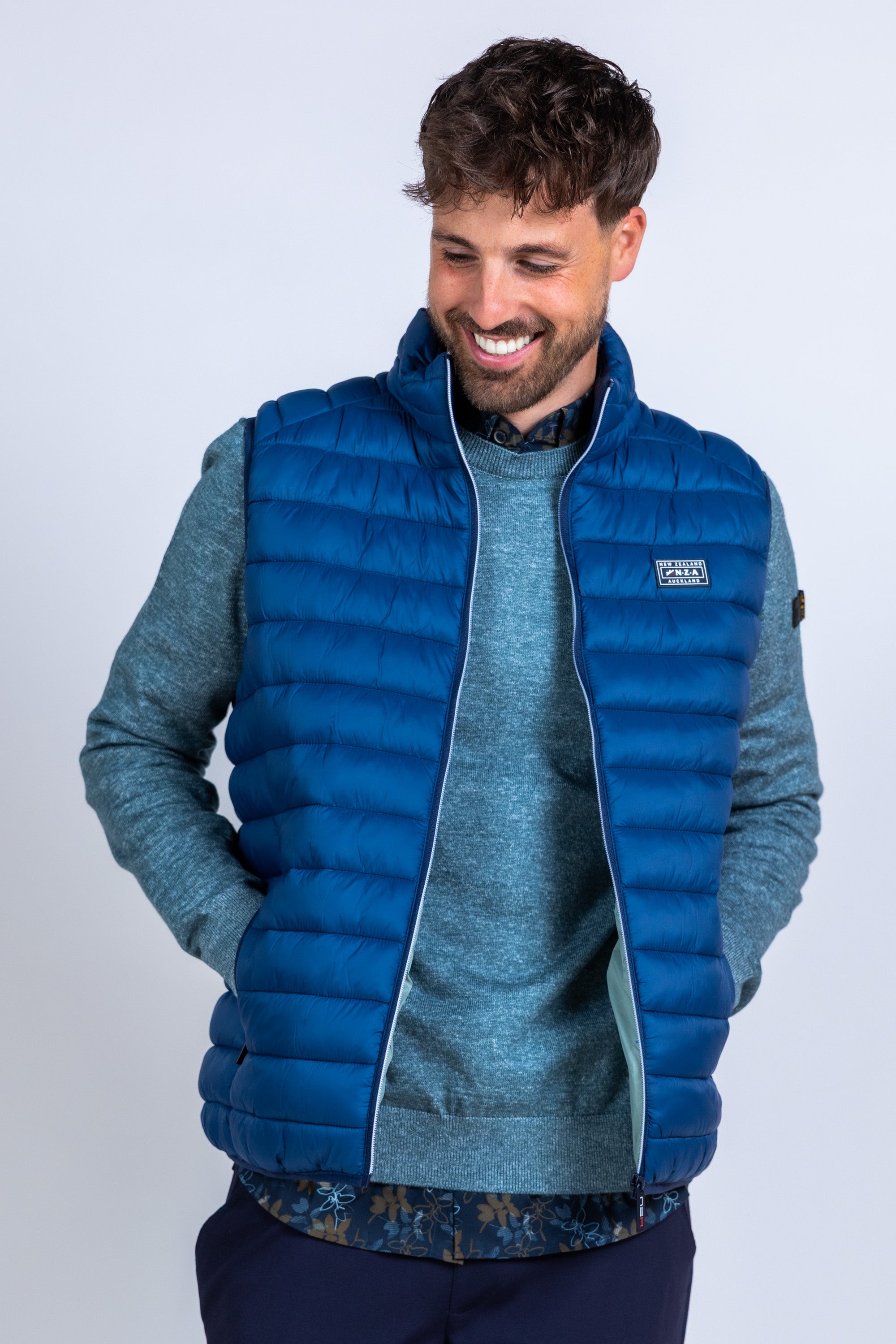 Bodywarmer met ritssluiting - French blue
