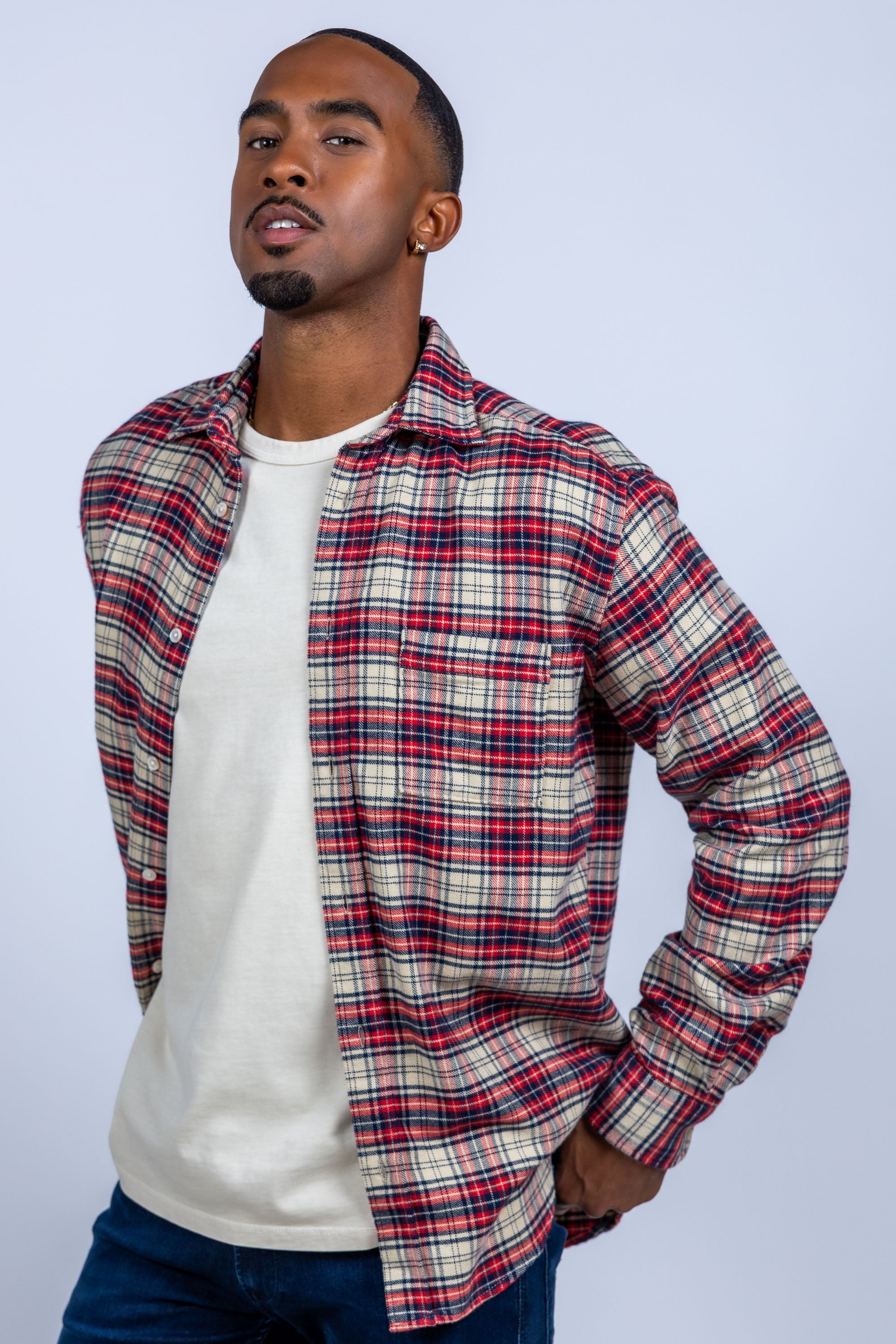 Shirt met ruit - Rood