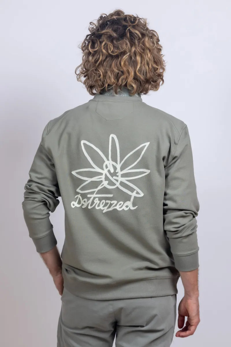 DSTREZZED DSTREZZED 211810 Sweater met logo - Khaki