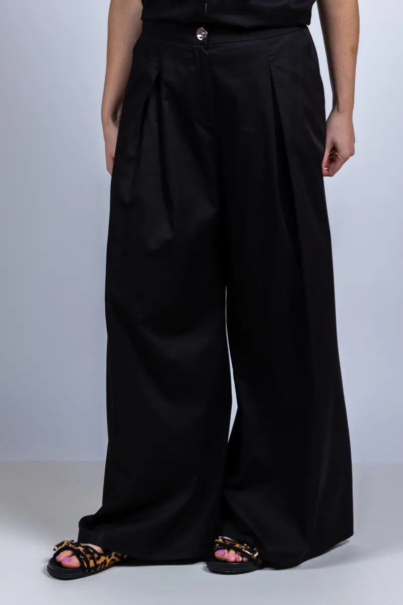 CAROLINE BISS CAROLINE BISS 1506 Wijde pantalon - Zwart