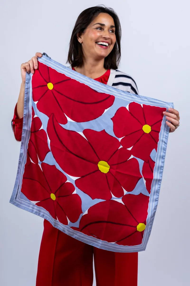 LUISA CERANO LUISA CERANO 838524-9383 Sjaal met bloemen - Rood