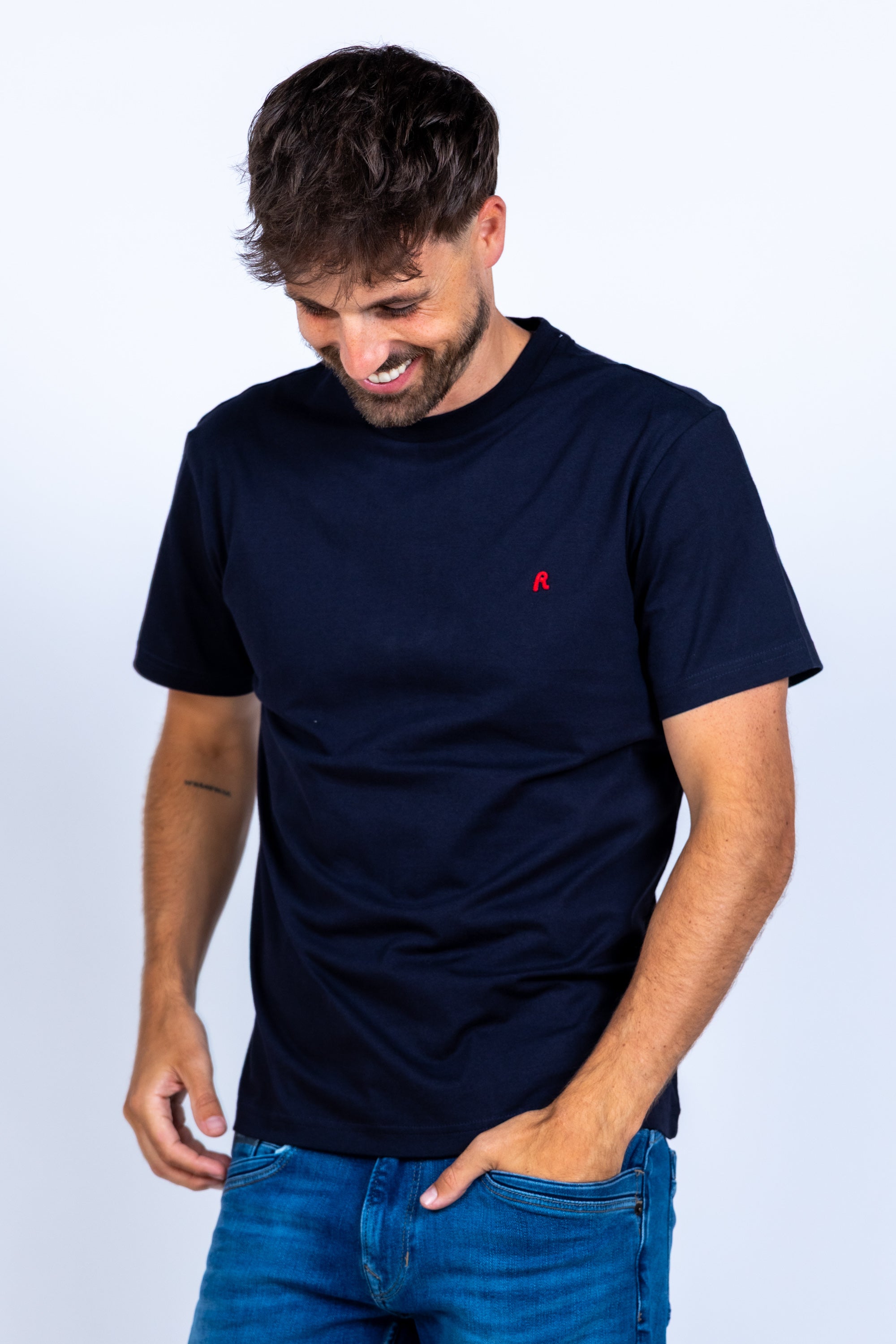 T-shirt met logo - Marine