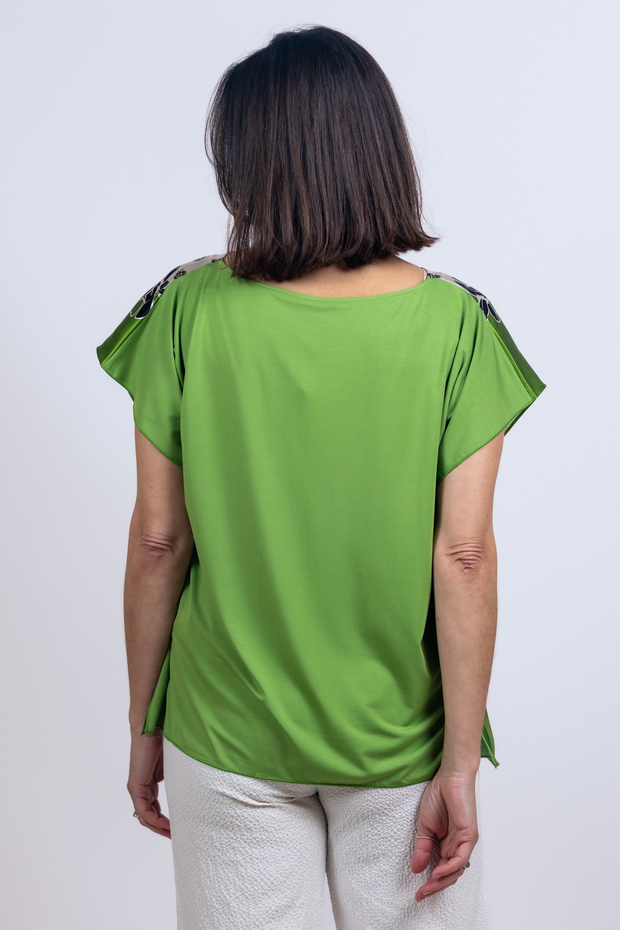 Blouse met print - Ecru