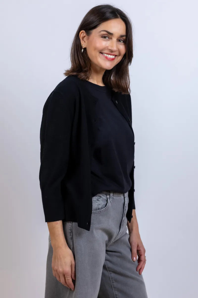 FFC Vest met knopen - Zwart
