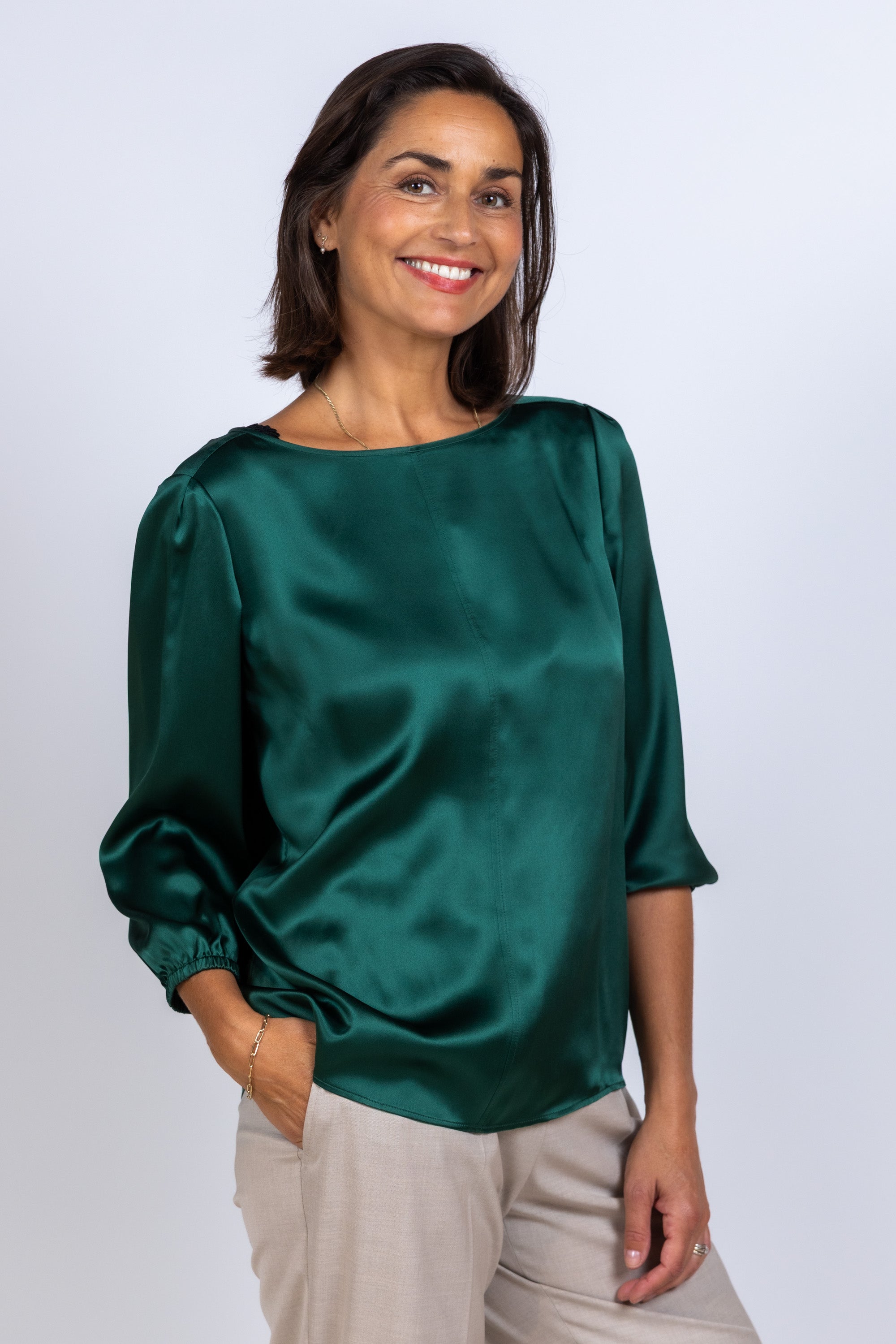 Blouse - Flessegroen