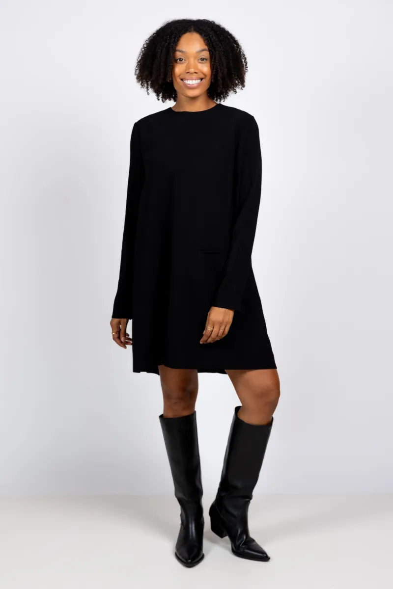 SEMICOUTURE SEMICOUTURE Y6WL12 Jurk met lange mouwen - Zwart