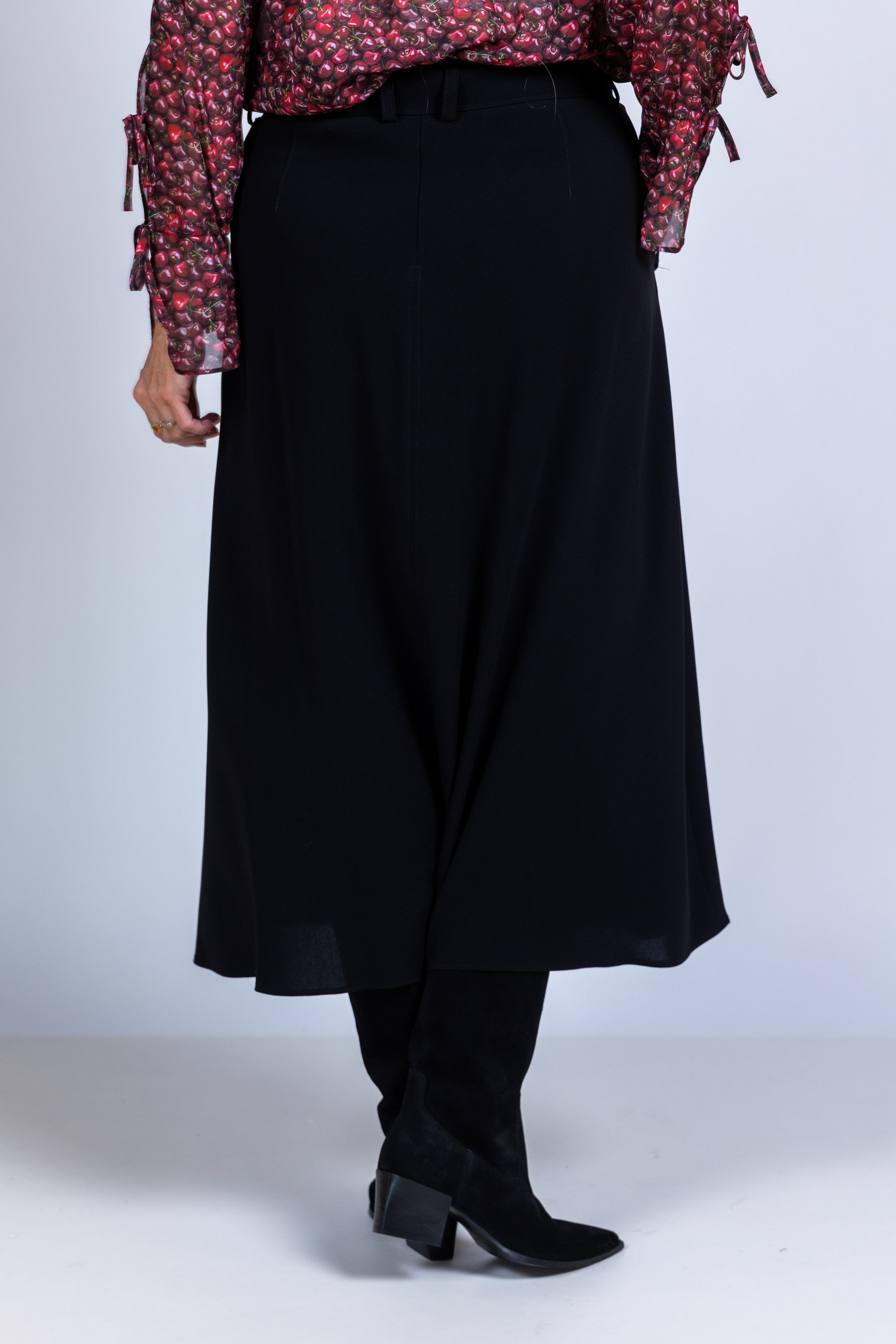 Rok met riem - Zwart