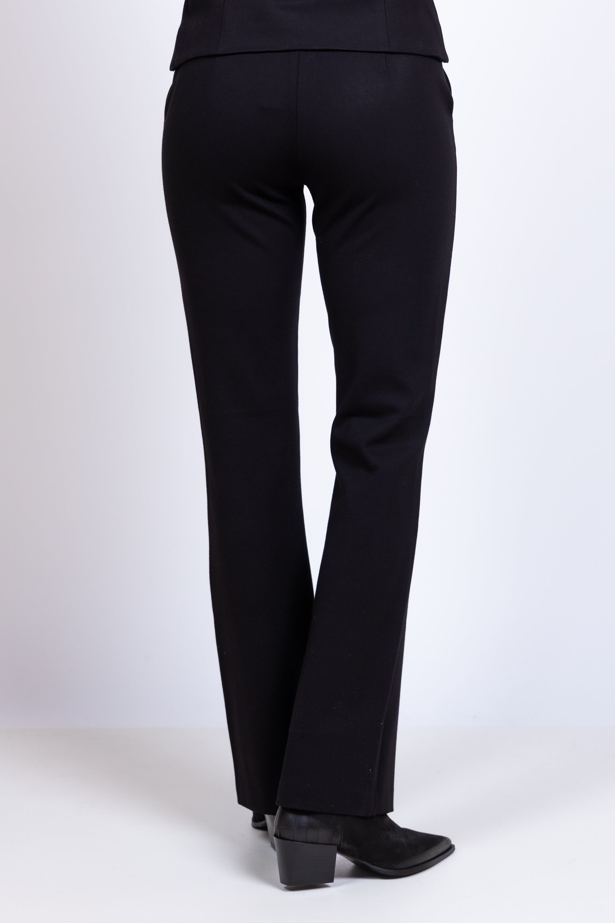 Broek met rechte pijpen - Zwart