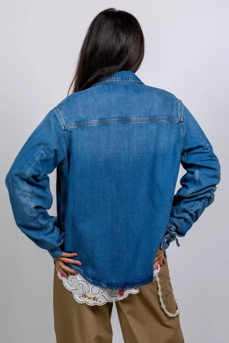 ESSENTIEL ANTWERP ESSENTIEL ANTWERP JUZY Spijkerjack - Licht jeans