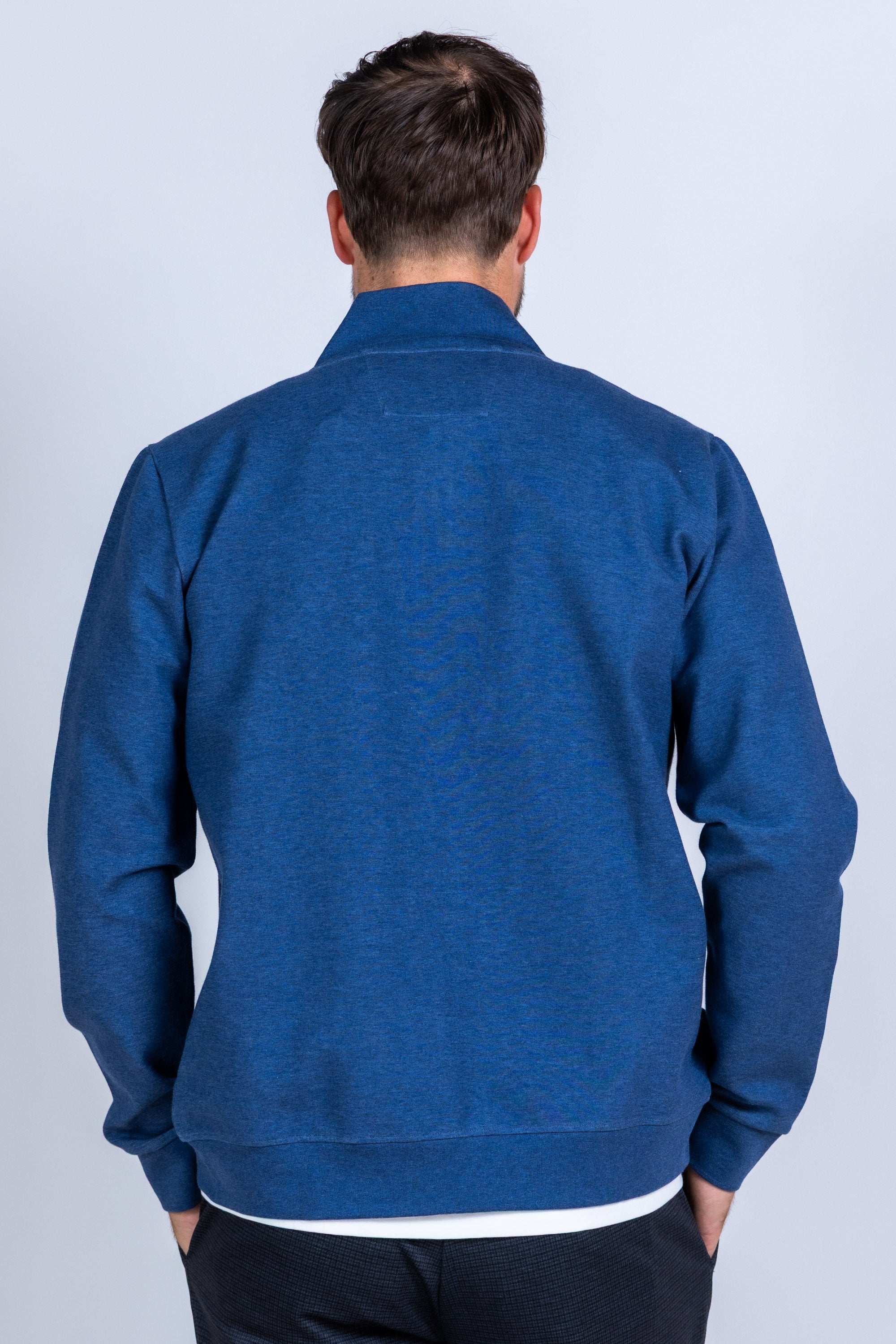 Vest met ritssluiting - French blue