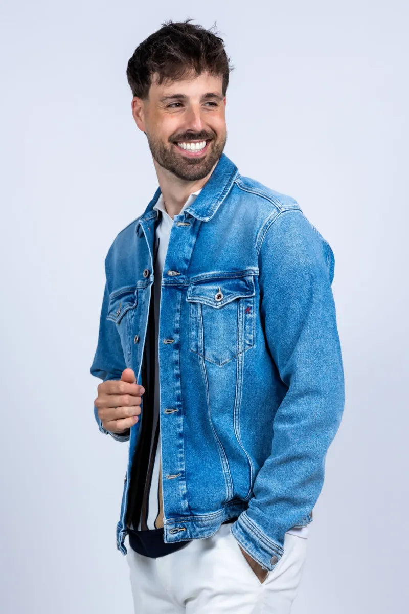 REPLAY H REPLAY H MV880000519138 Spijkerjasje - Licht jeans