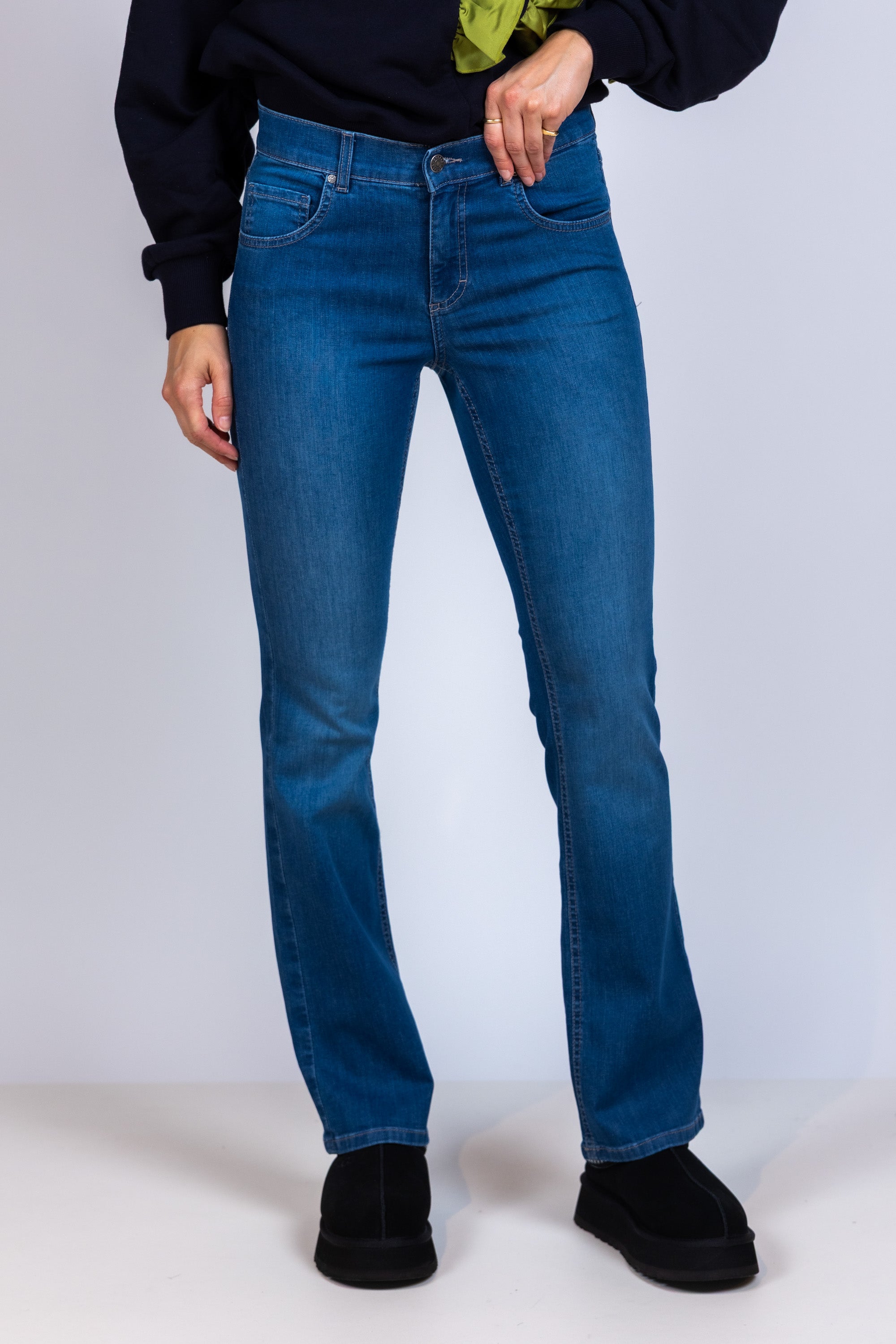 Jeans met uitlopende pijpen - Licht jeans