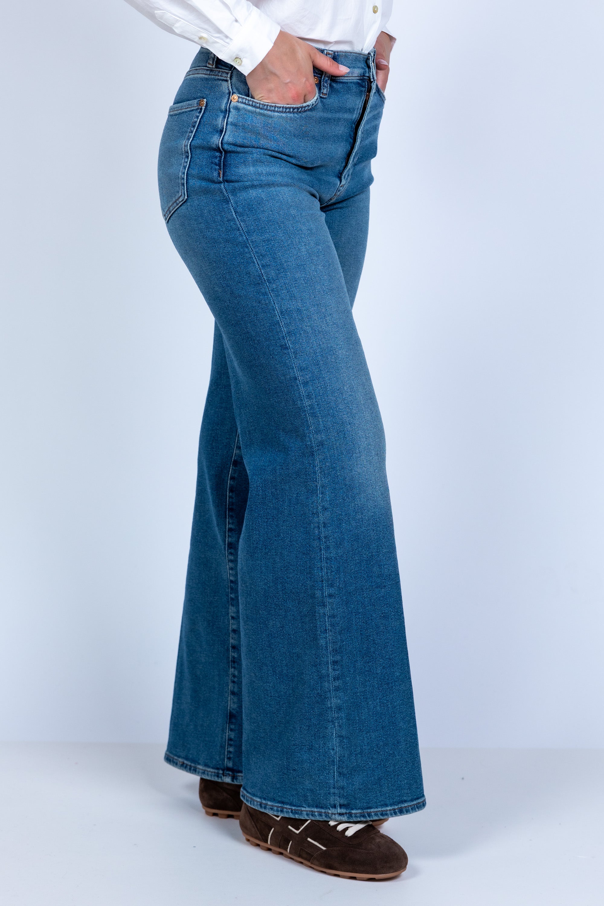 Jeans met wijde pijpen - Jeans