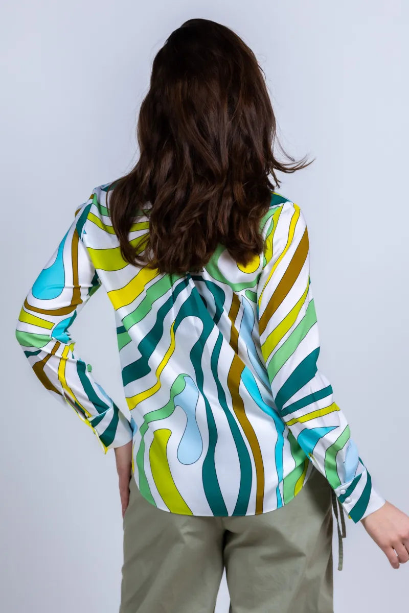 HERZENS HERZENS 25261-6066 HERZENS 25261-6066 Blouse met print - Lime