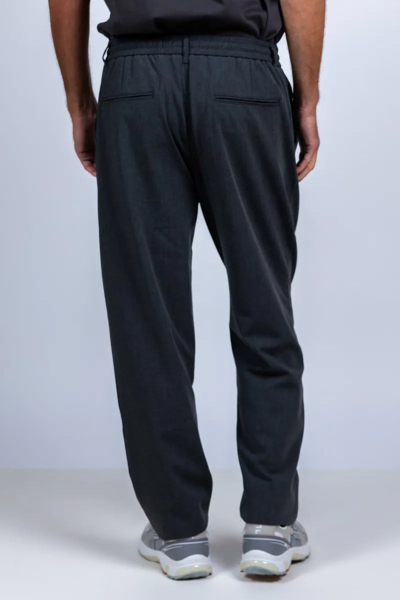 LES DEUX H Broek met koordje - Donkergrijs