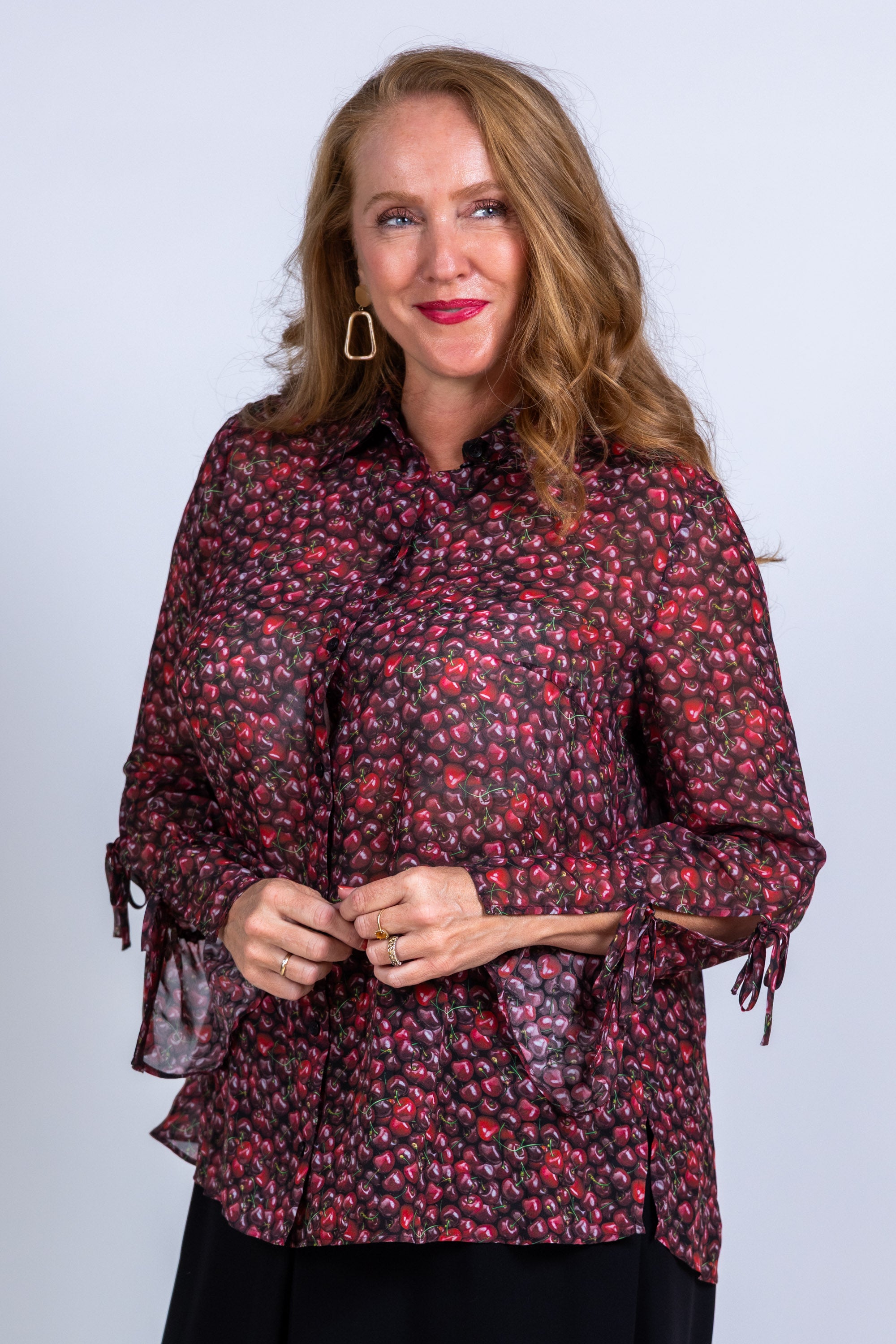 Blouse met print - Rood