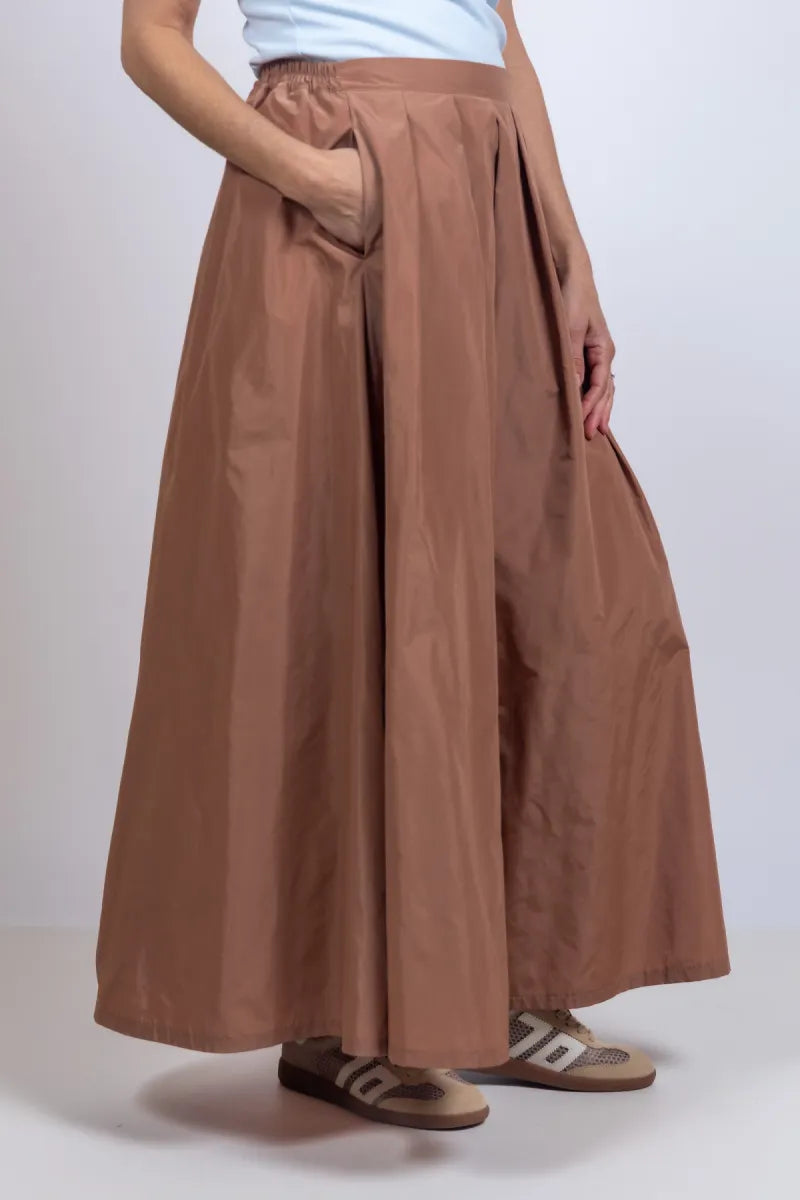 MIREIMARIE MIREIMARIE SANNE Maxi rok met plooien - Camel