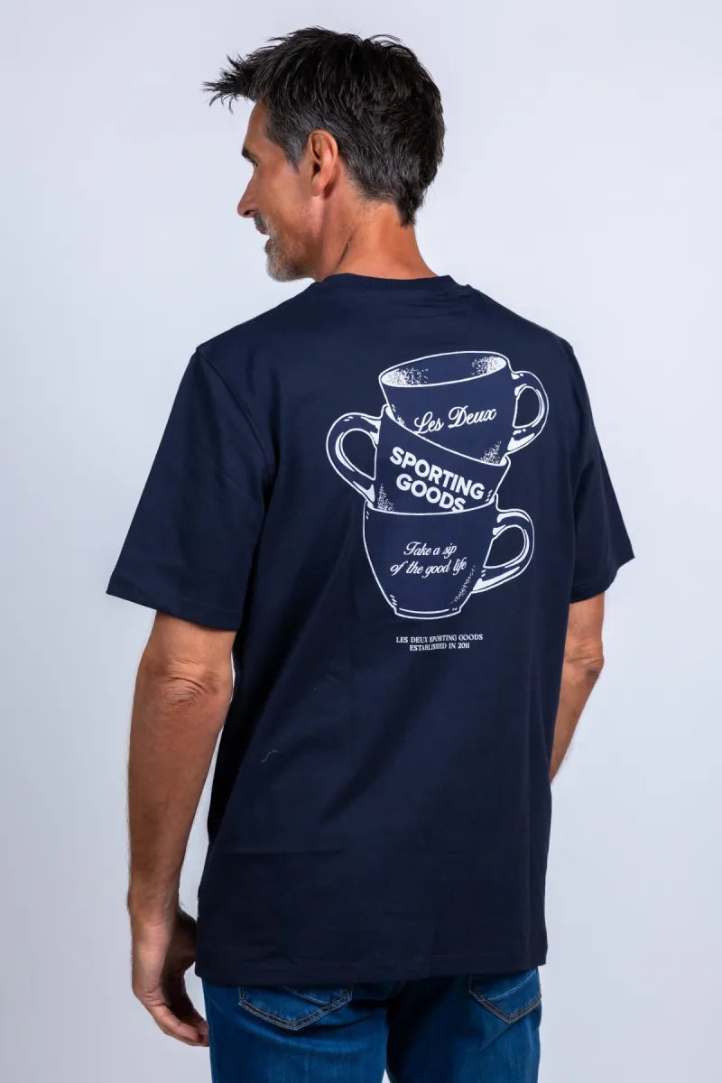 LES DEUX H LES DEUX H 1001565 T-shirt met ronde hals - Marine
