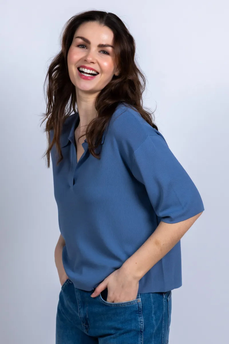FFC FFC 15051 FFC 15051 Truitje met kraag - French blue
