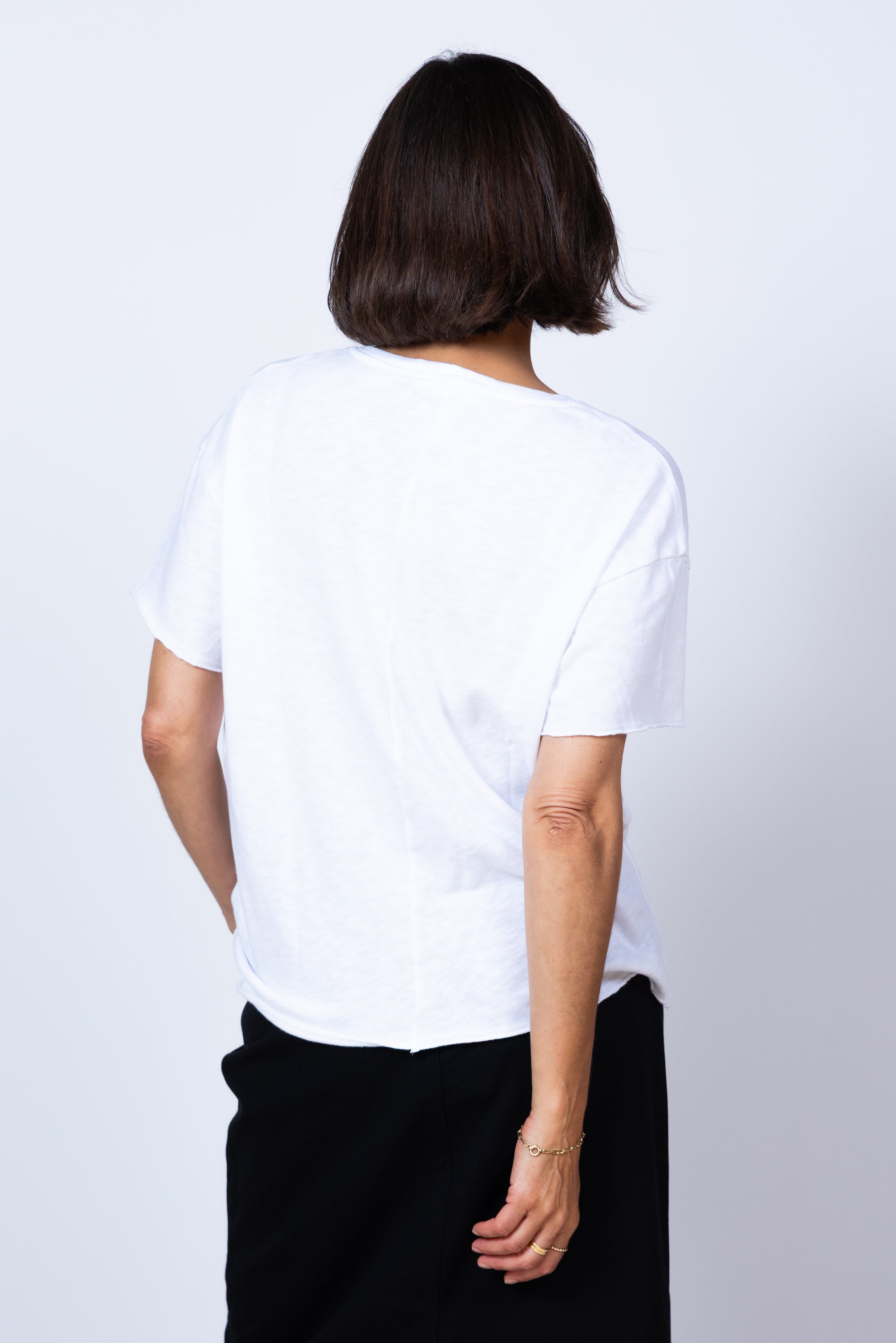 T-shirt met ronde hals - Wit