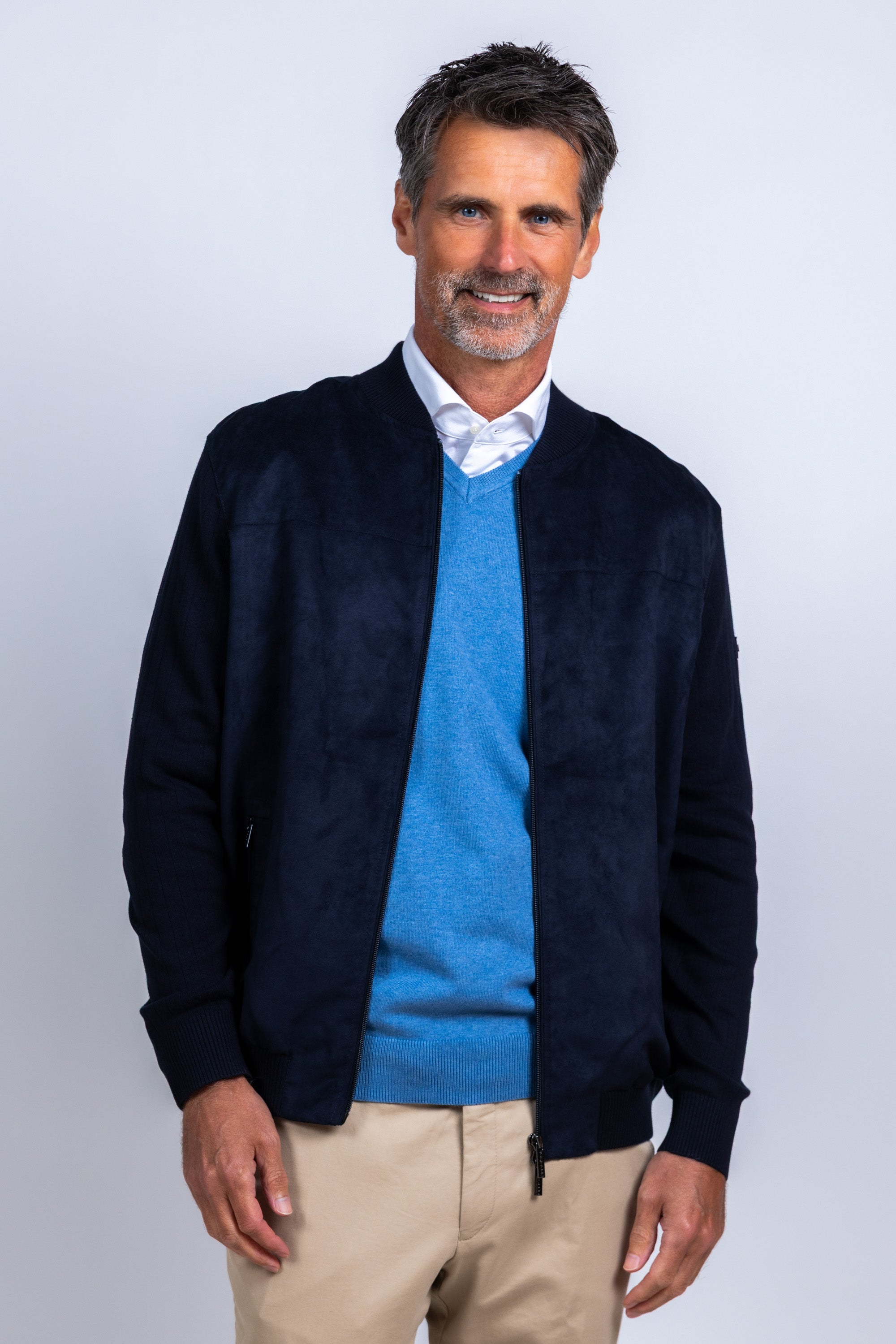 Vest met rits - Marine