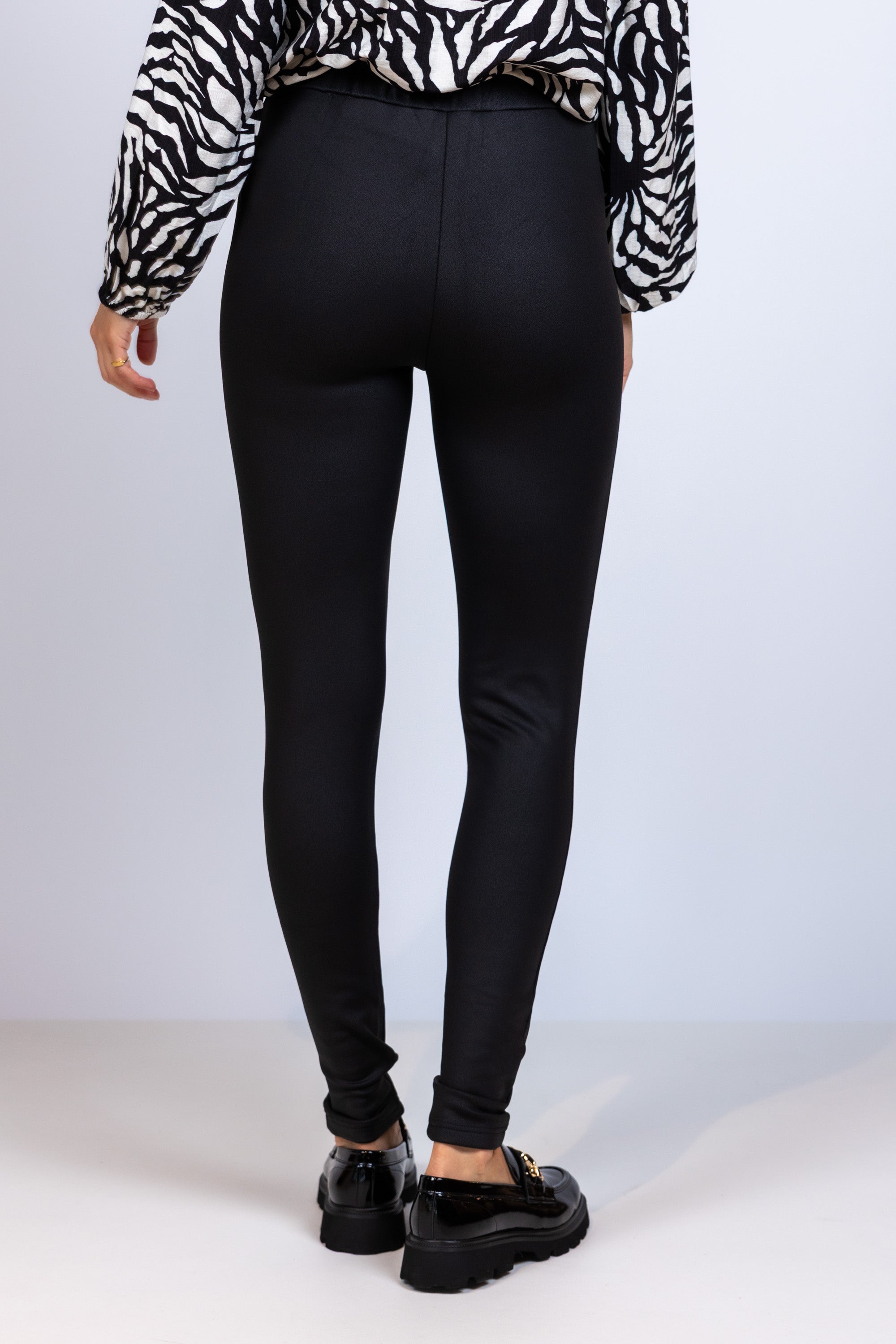 Legging met elastische taille - Zwart