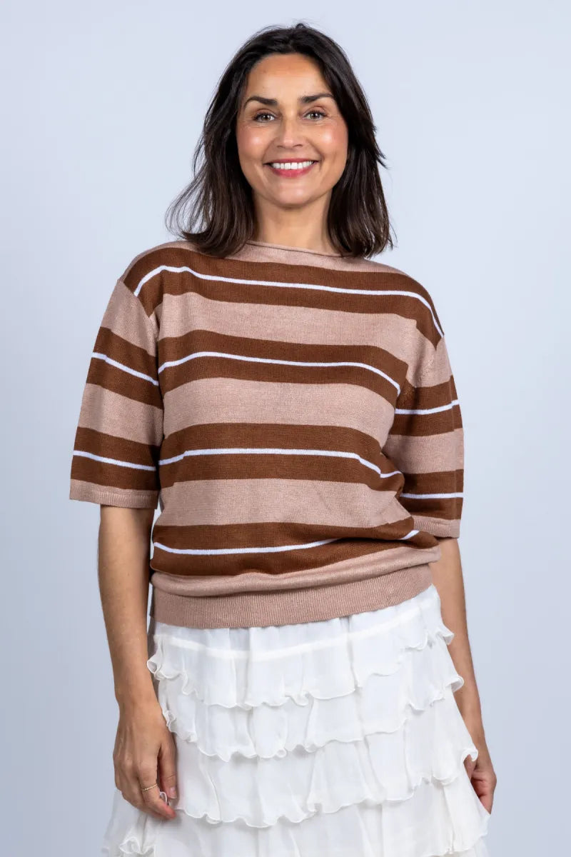 LUISA CERANO LUISA CERANO 138802-5345 Trui met strepen - Vicunia