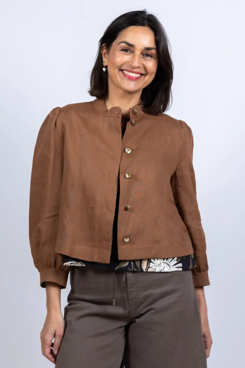MARELLA MARELLA CALIBRI MARELLA CALIBRI Jasje met knopen - Cognac