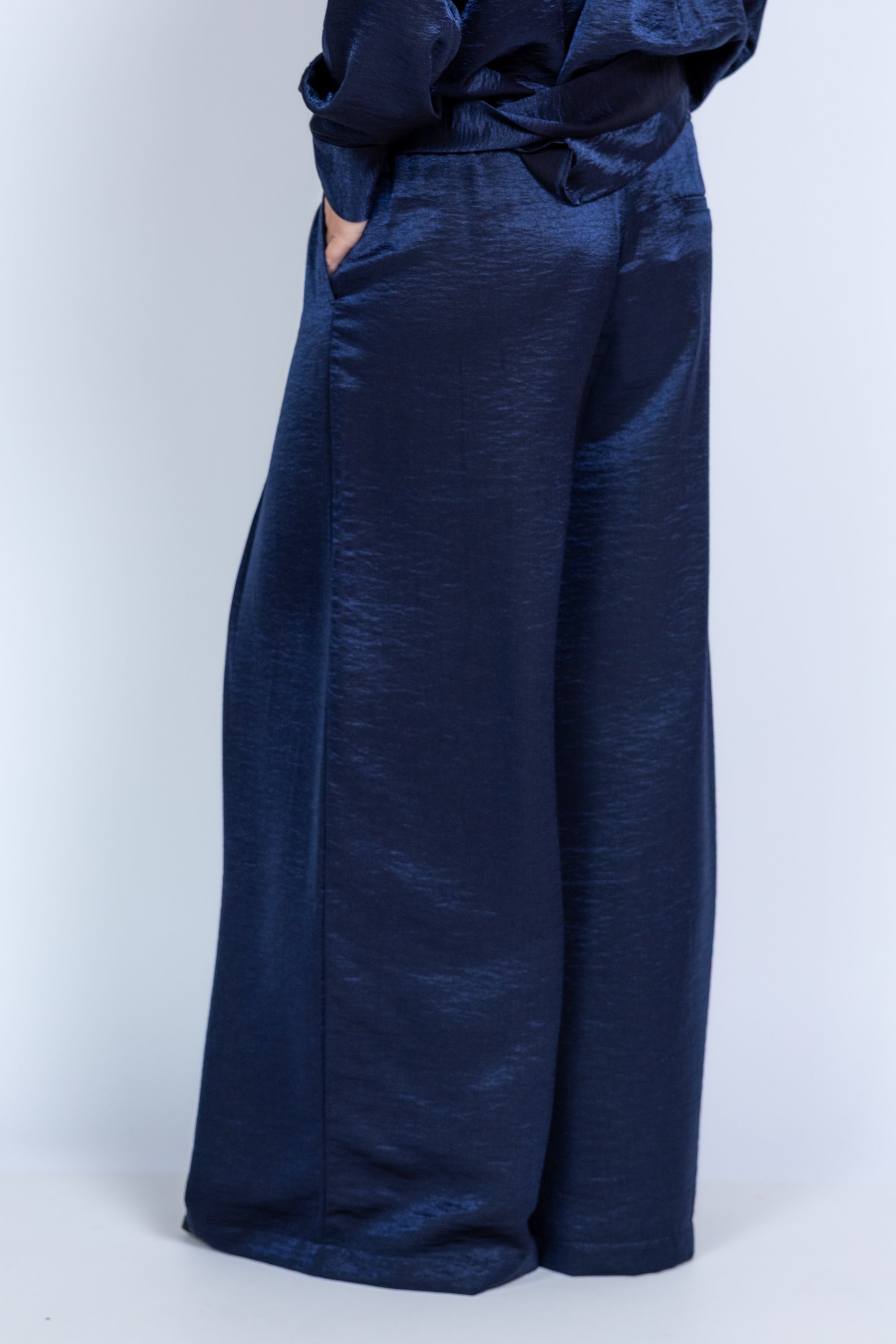 Wijde broek - Marine