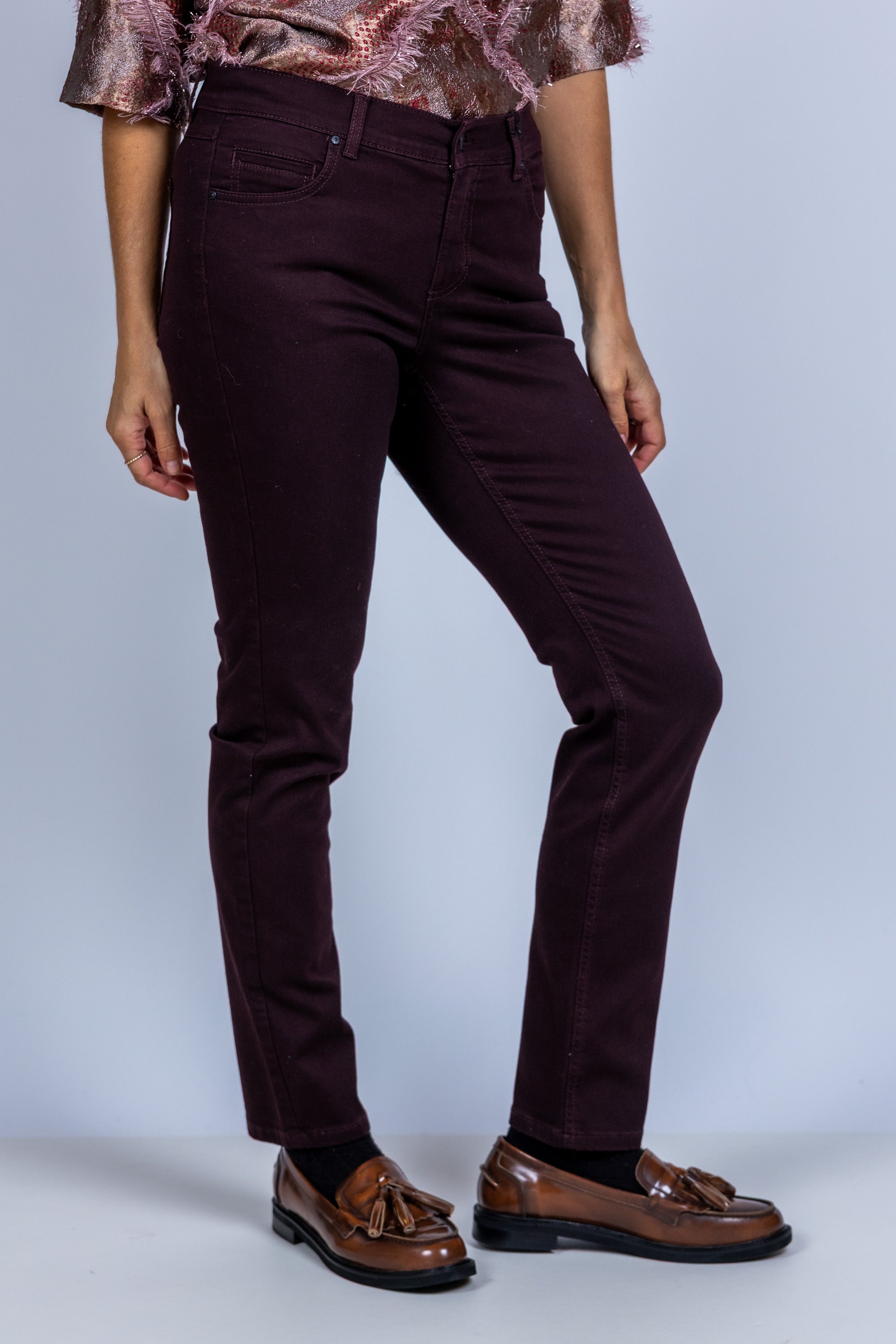 Slim fit jeans - Burgundy