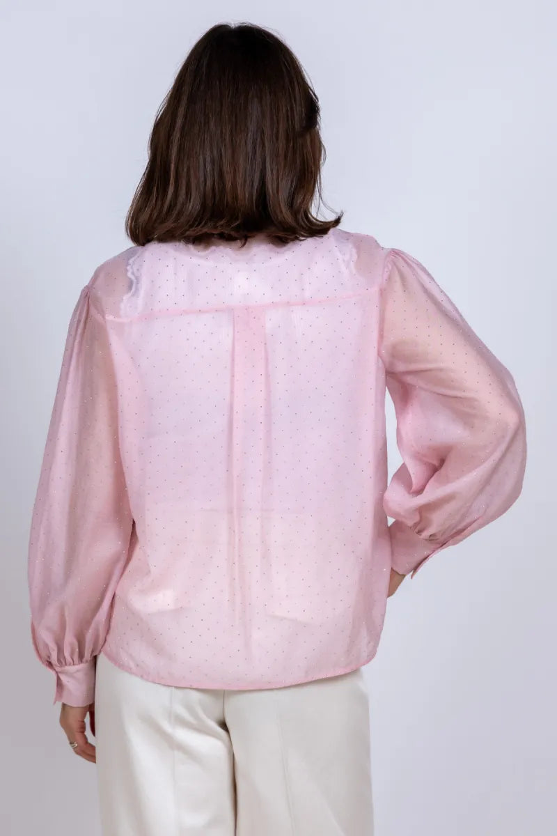 LUISA CERANO LUISA CERANO 238657-3805 LUISA CERANO 238657-3805 Blouse met strass - Roze