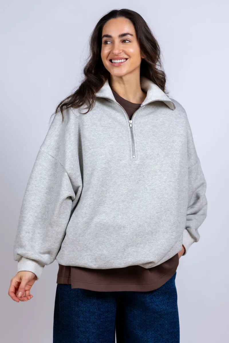 STUDIO CLIQUE STUDIO CLIQUE MADONNA Sweater met rits - Lichtgrijs