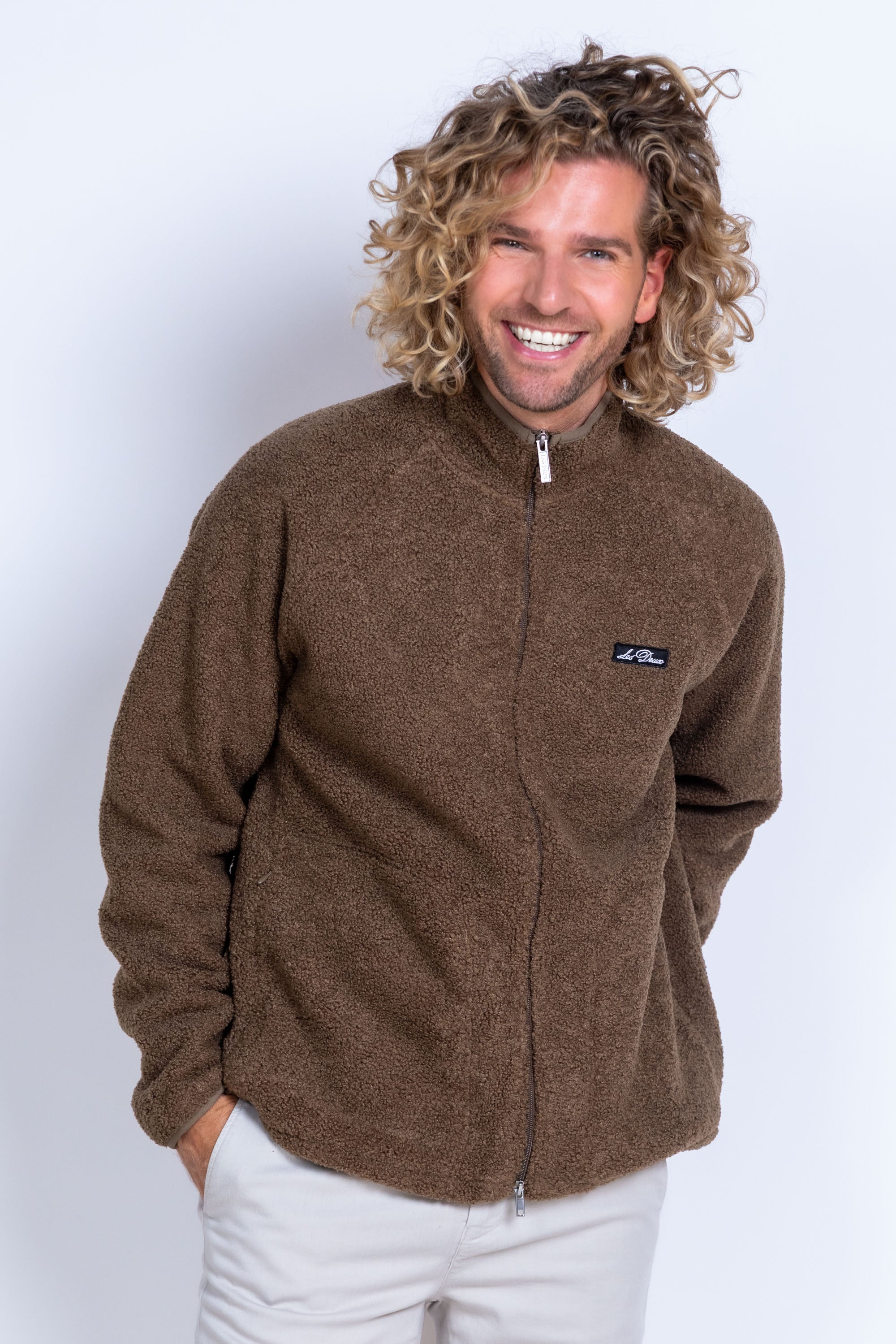 Fleece jack - Camel