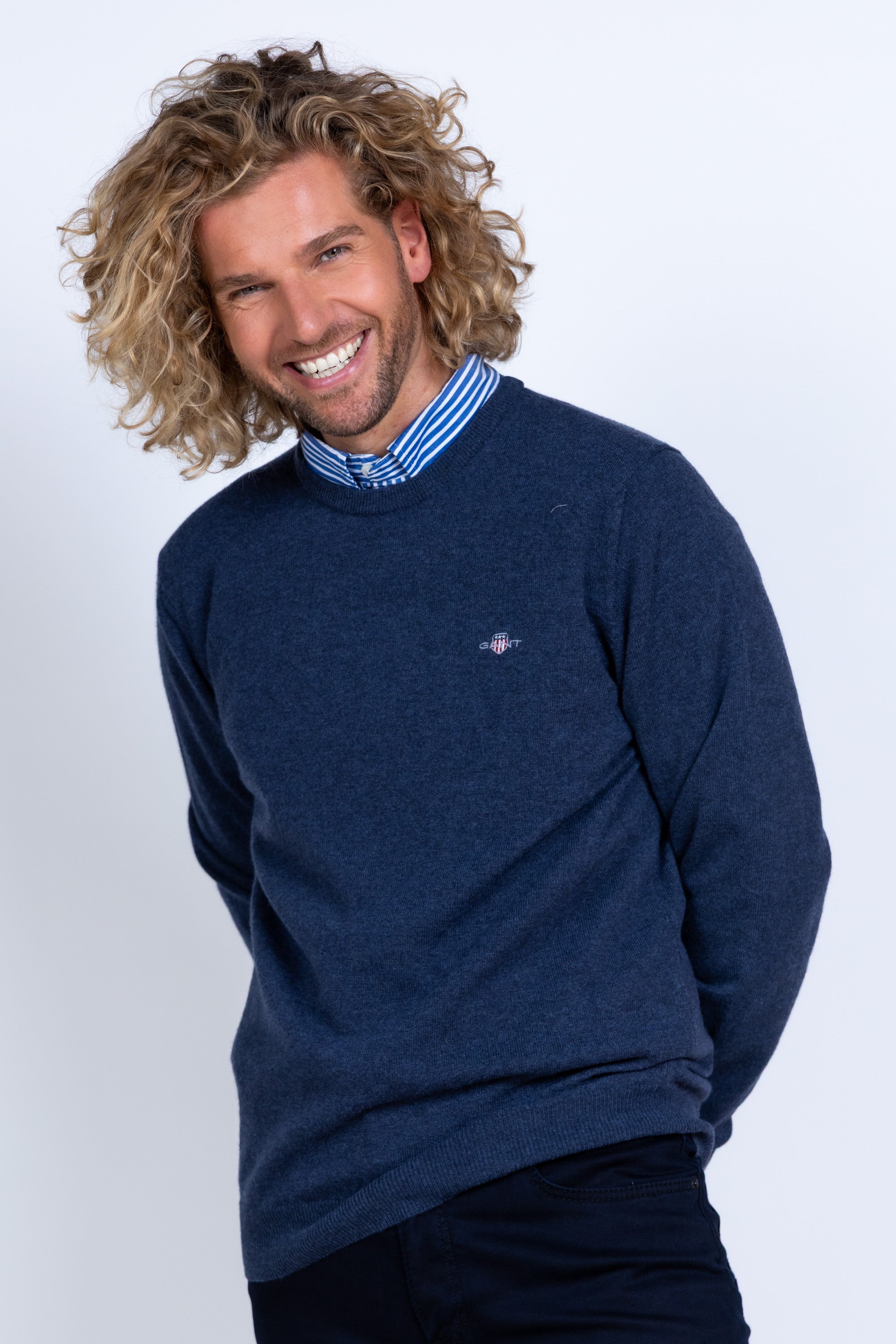 Trui met ronde hals - Inkt