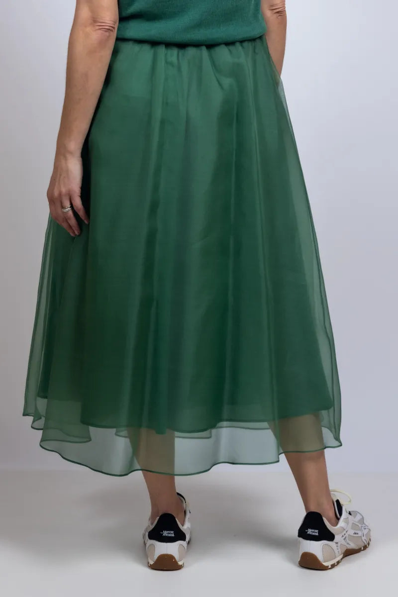 WEEKEND BY MAX MARA WEEKEND BY MAX MARA VISINO Rok met voile - Flessegroen