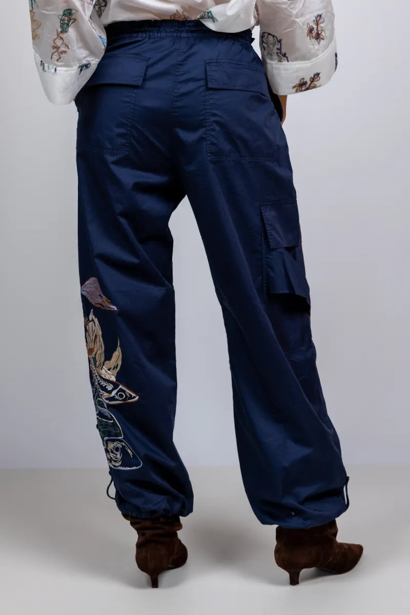 MUNTHE MUNTHE UNFORM Broek met zakken - Marine
