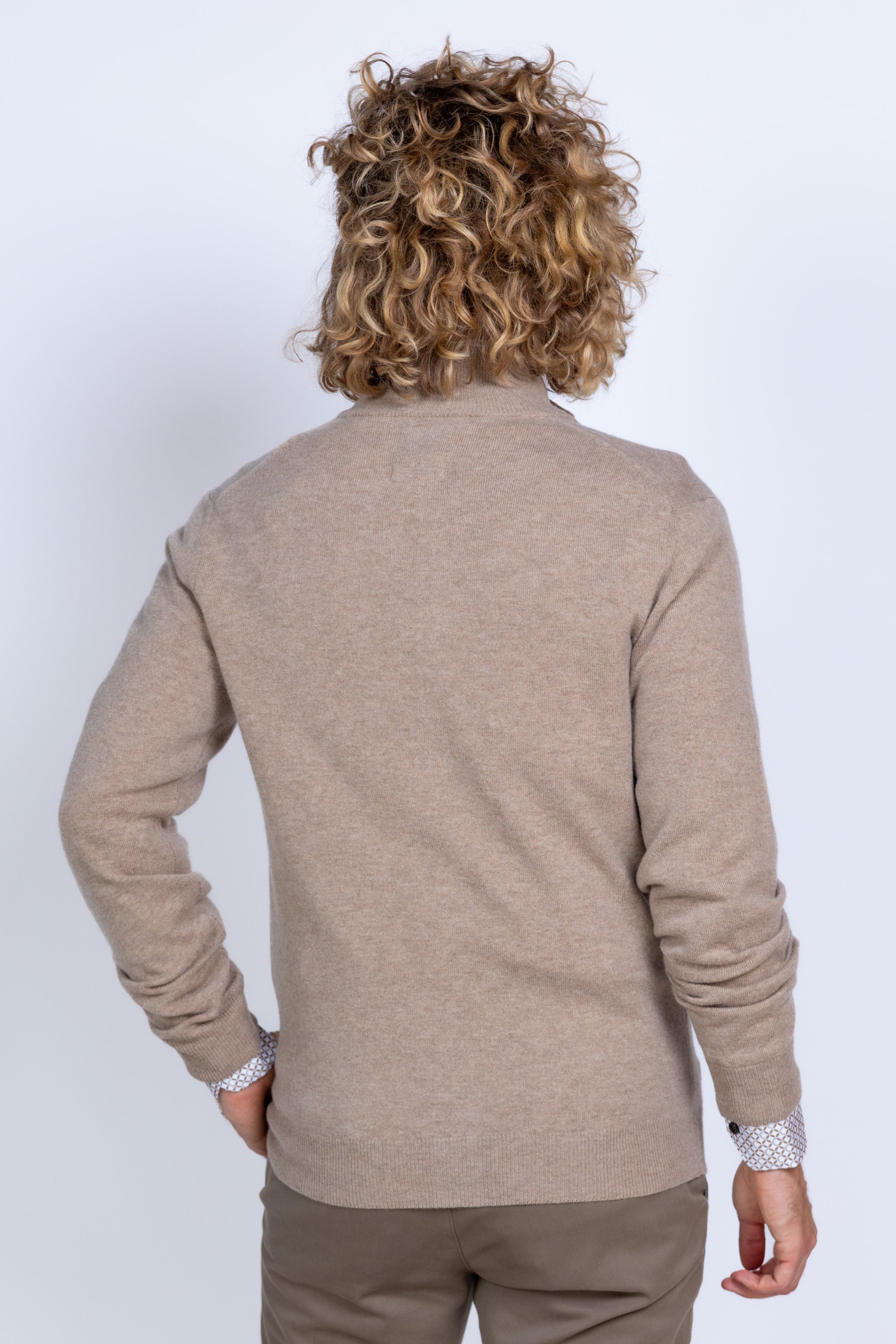 Vest met rits - Beige