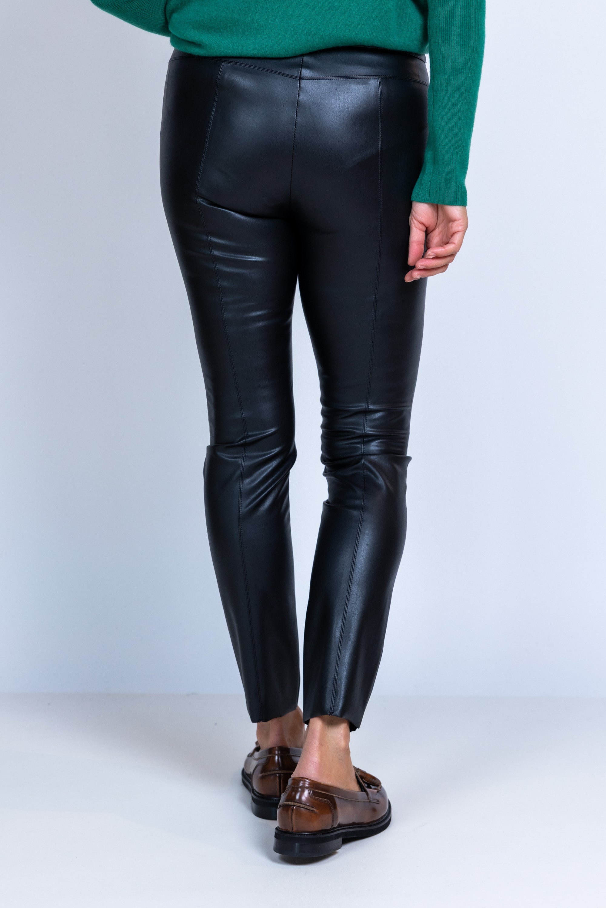 Broek van kunstleer - Zwart