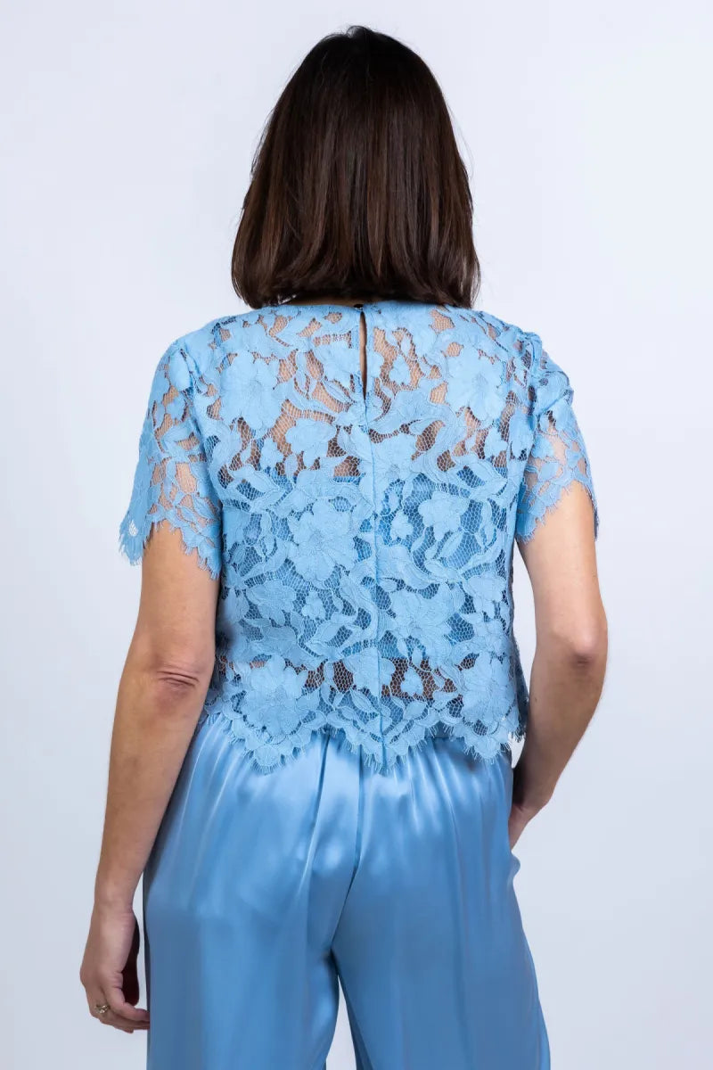 VERA MONT VERA MONT 36464066 Top met kant - Bleu