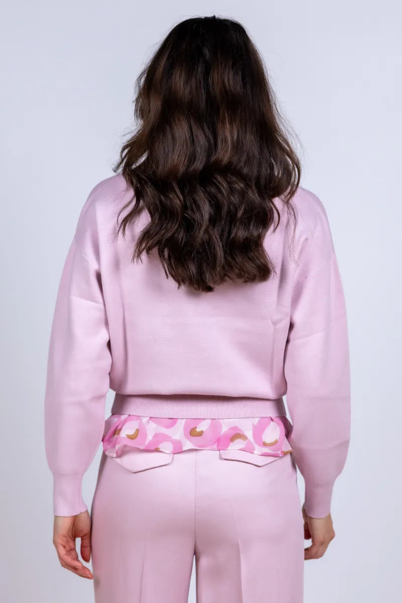 LUISA CERANO LUISA CERANO 138766-5094 Trui met knopen - Roze
