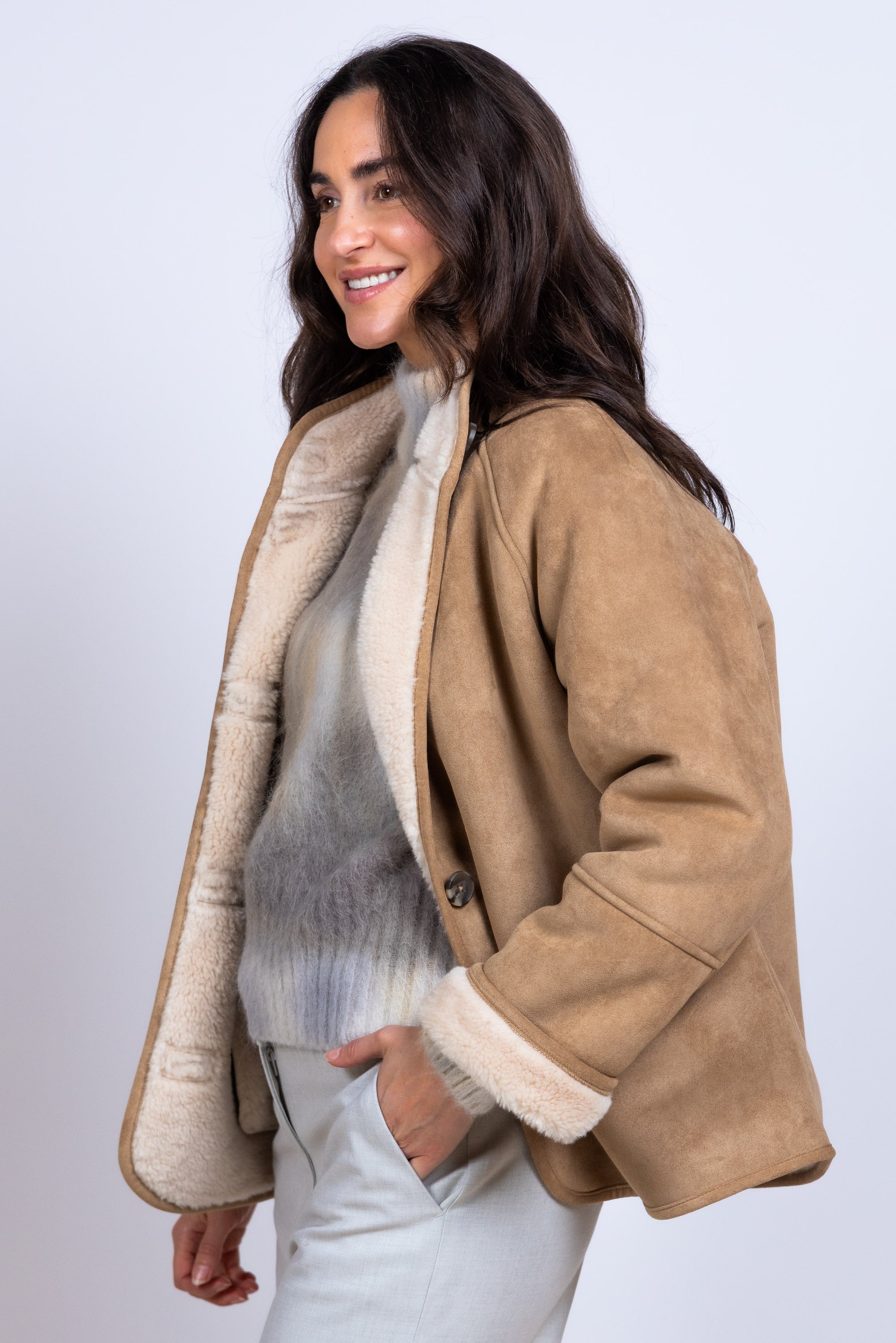 Jasje met knopen - Camel