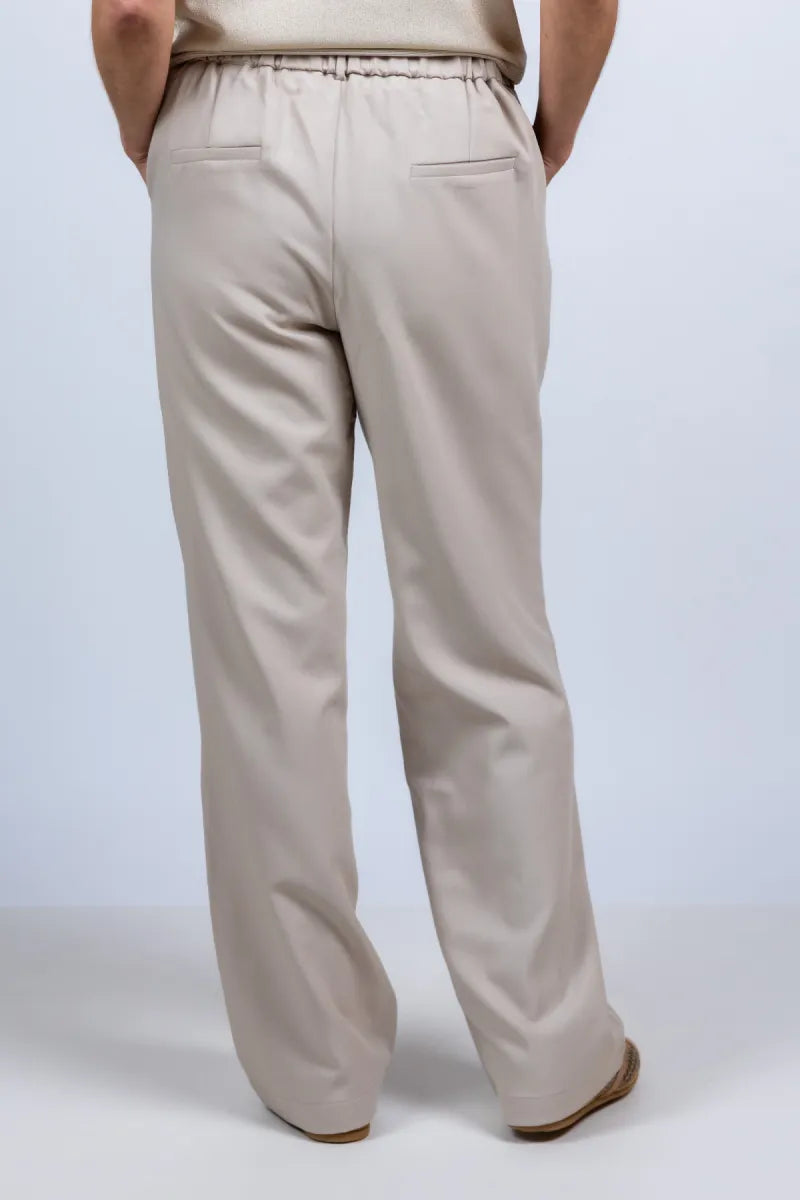 NUKUS NUKUS nks 09068 Broek met doorgestikte naad - Beige