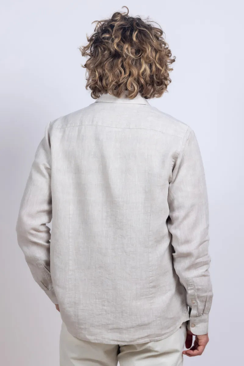 DSTREZZED DSTREZZED 303710 Shirt met knopen - Licht taupe