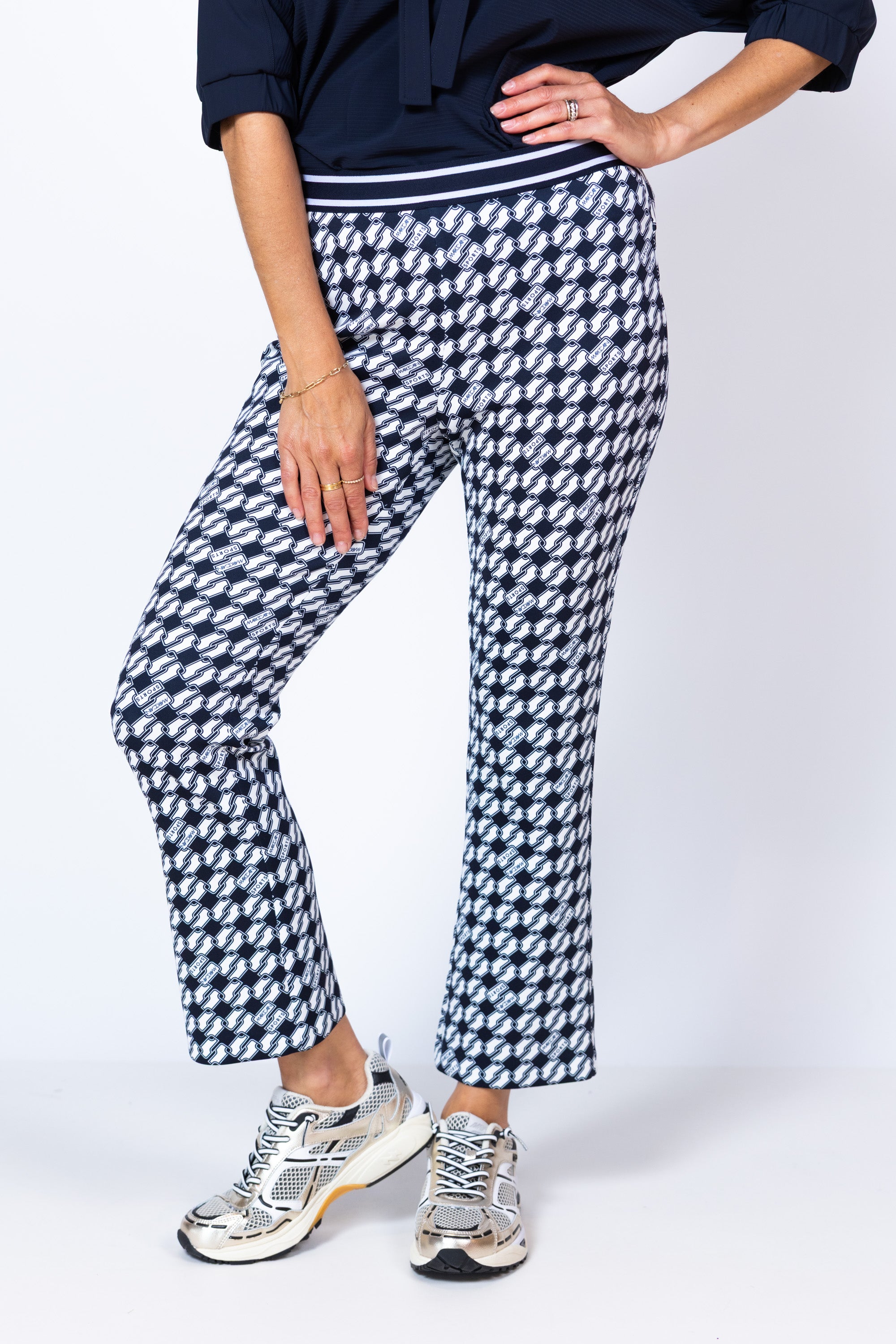 Broek met print - Marine