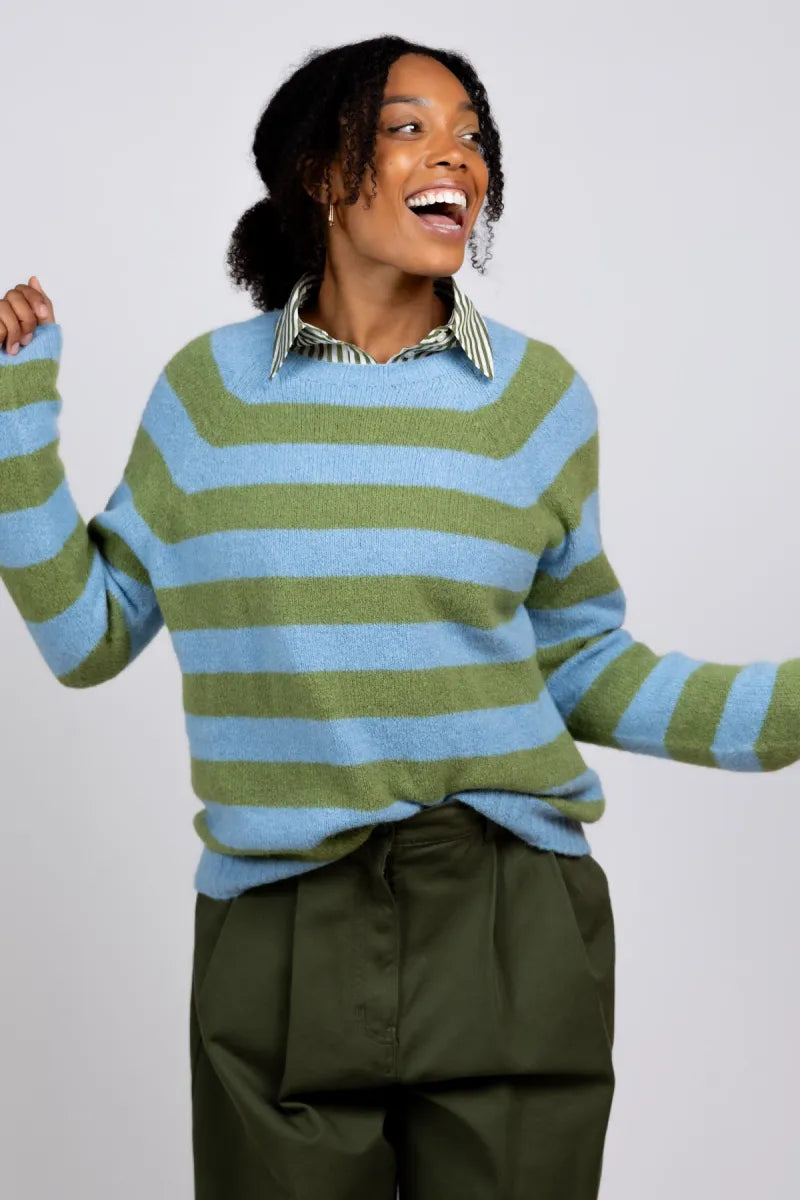 WEEKEND BY MAX MARA WEEKEND BY MAX MARA GHIACCI WEEKEND BY MAX MARA GHIACCI Gebreide trui met strepen - Appelgroen